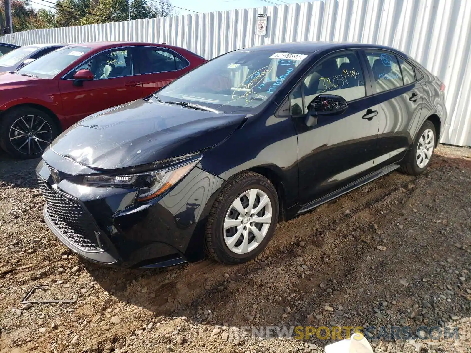 2 Photograph of a damaged car JTDEPRAE9LJ039409 TOYOTA COROLLA 2020