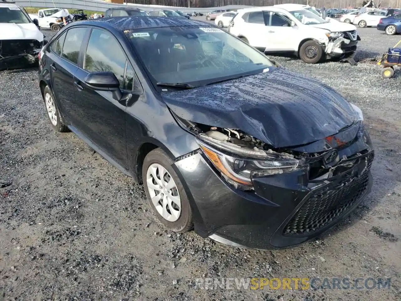 1 Photograph of a damaged car JTDEPRAE9LJ039541 TOYOTA COROLLA 2020