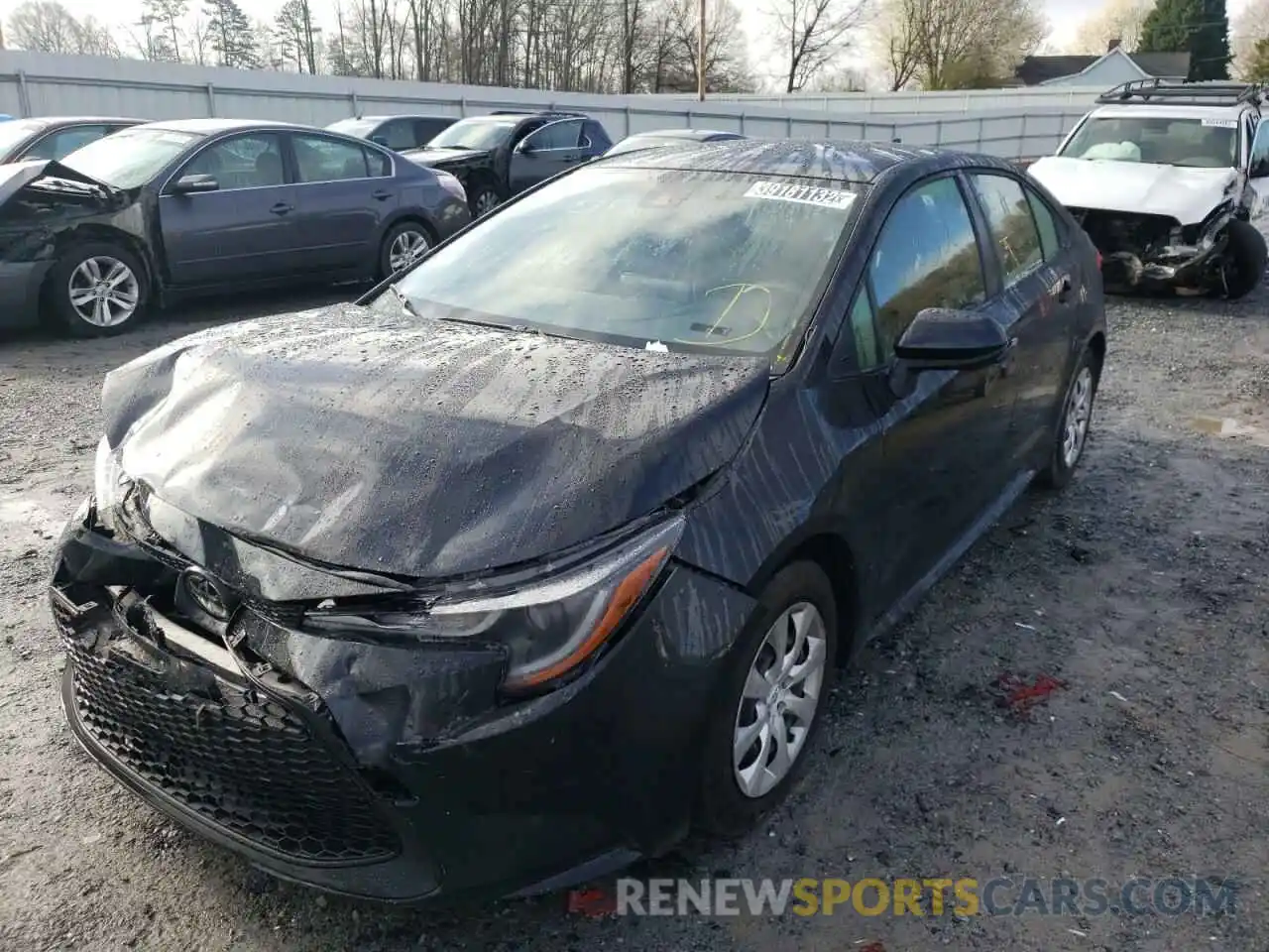 2 Photograph of a damaged car JTDEPRAE9LJ039541 TOYOTA COROLLA 2020