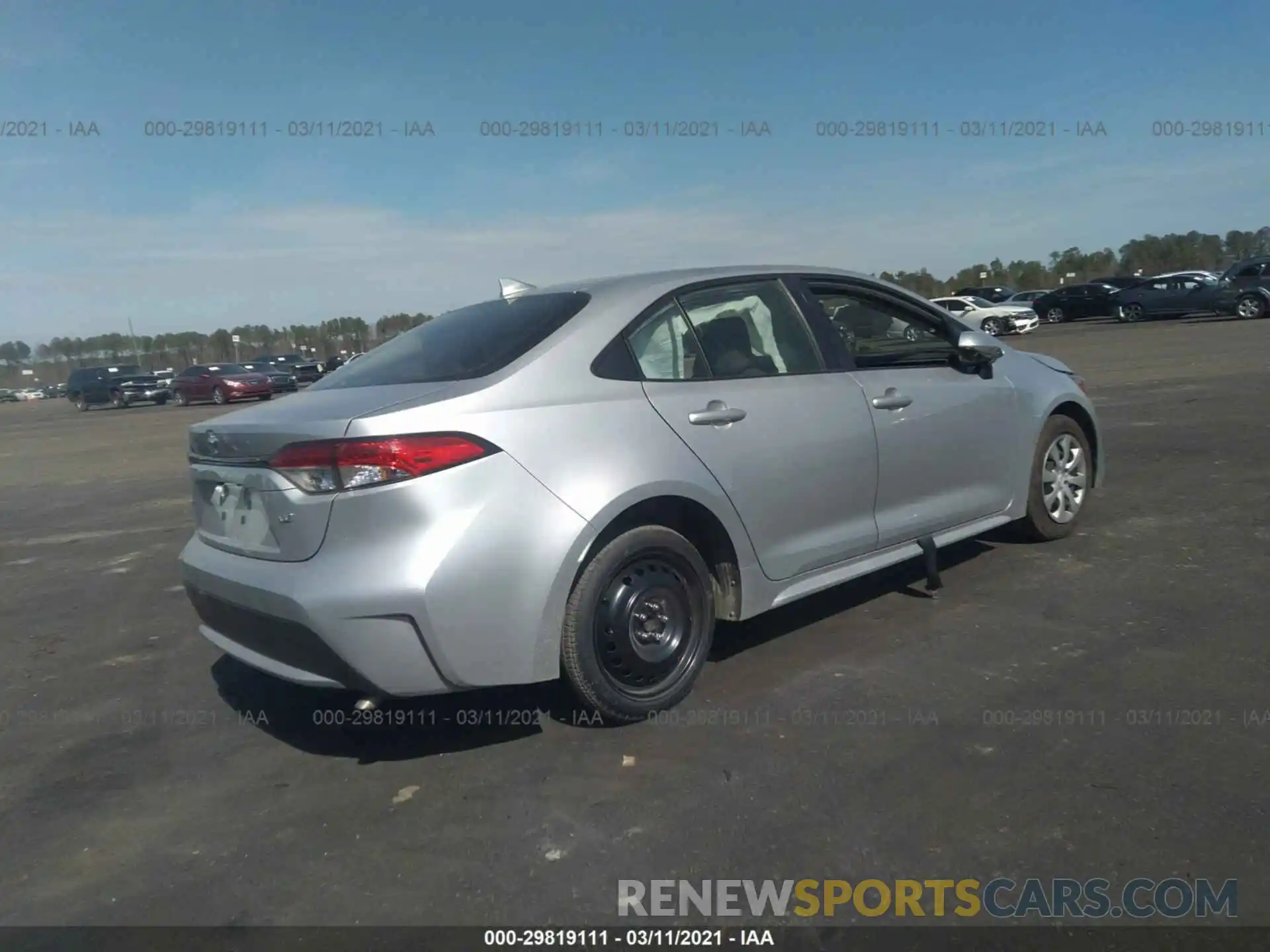 4 Photograph of a damaged car JTDEPRAE9LJ039622 TOYOTA COROLLA 2020