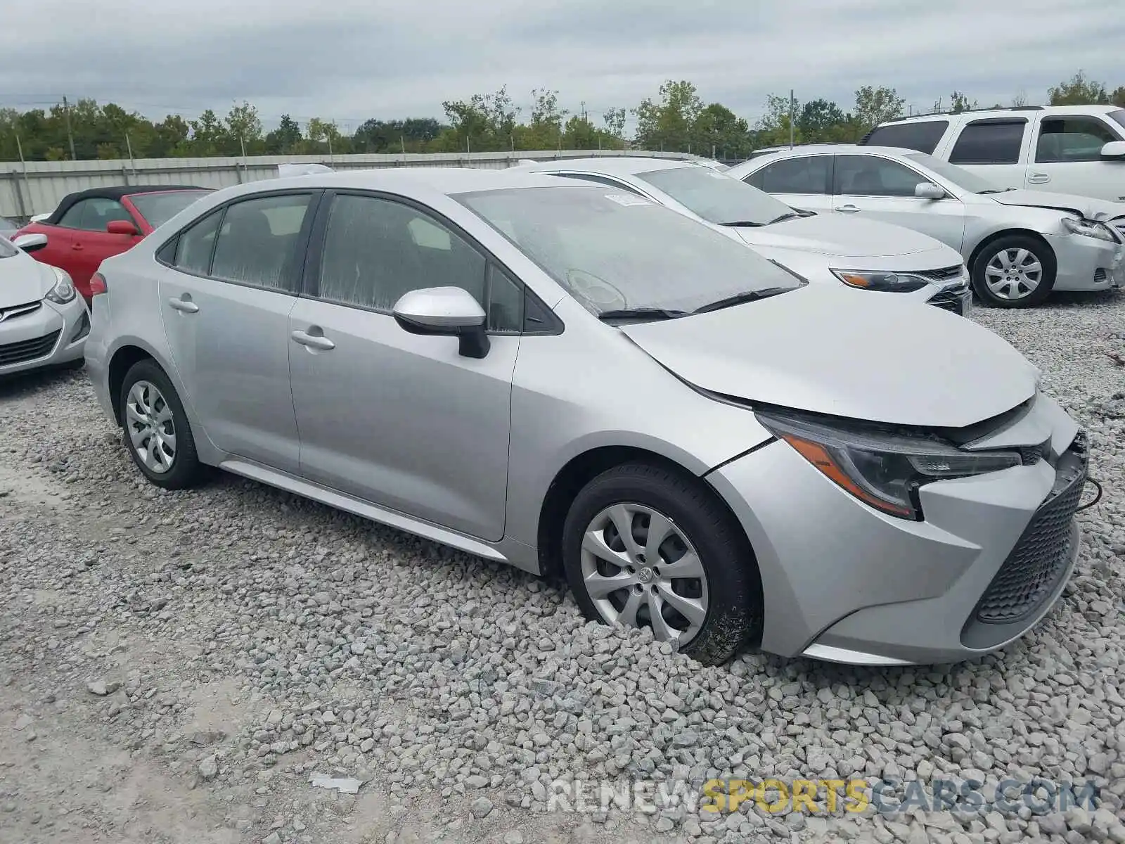 1 Photograph of a damaged car JTDEPRAE9LJ039684 TOYOTA COROLLA 2020