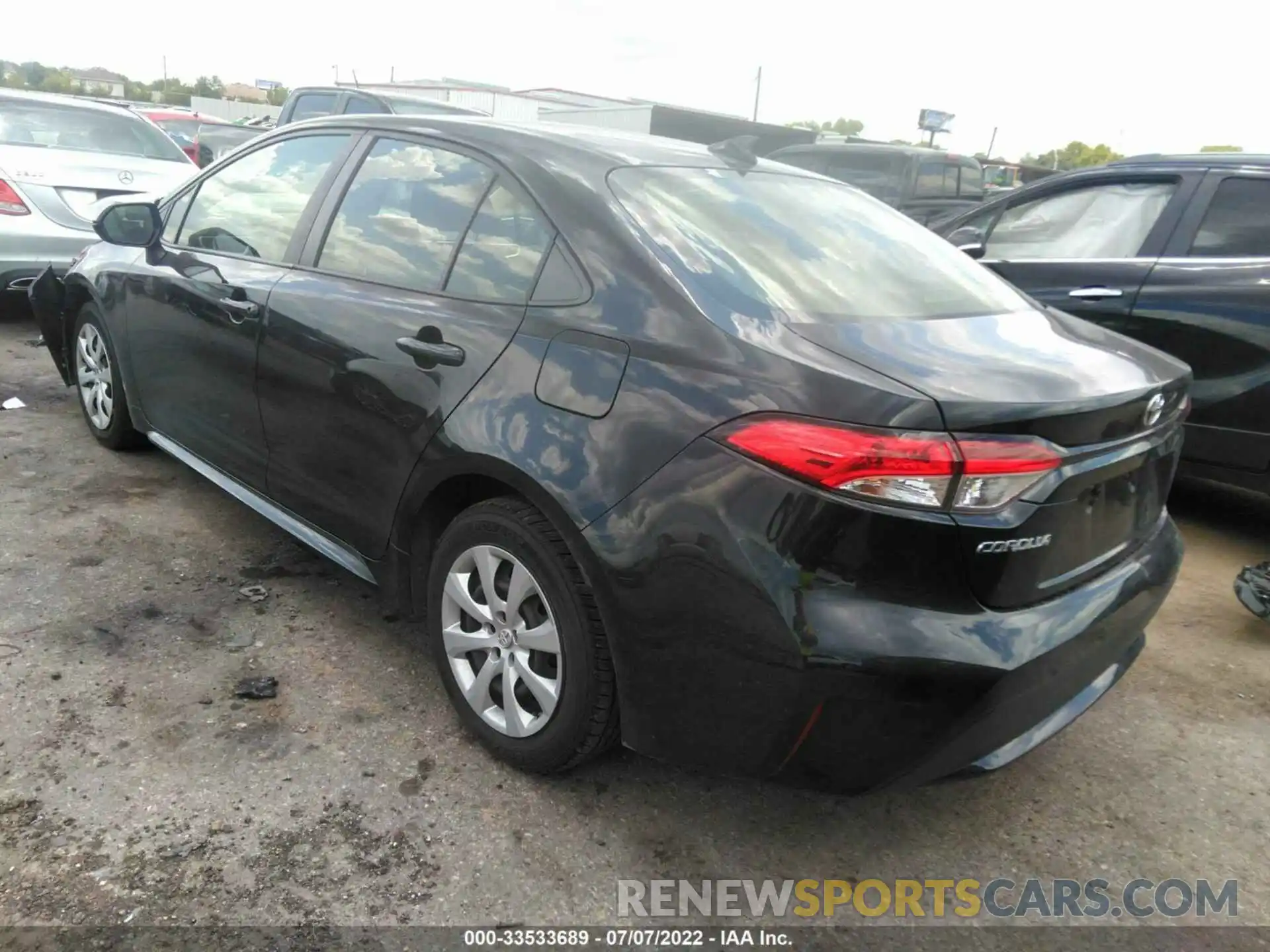 3 Photograph of a damaged car JTDEPRAE9LJ040009 TOYOTA COROLLA 2020