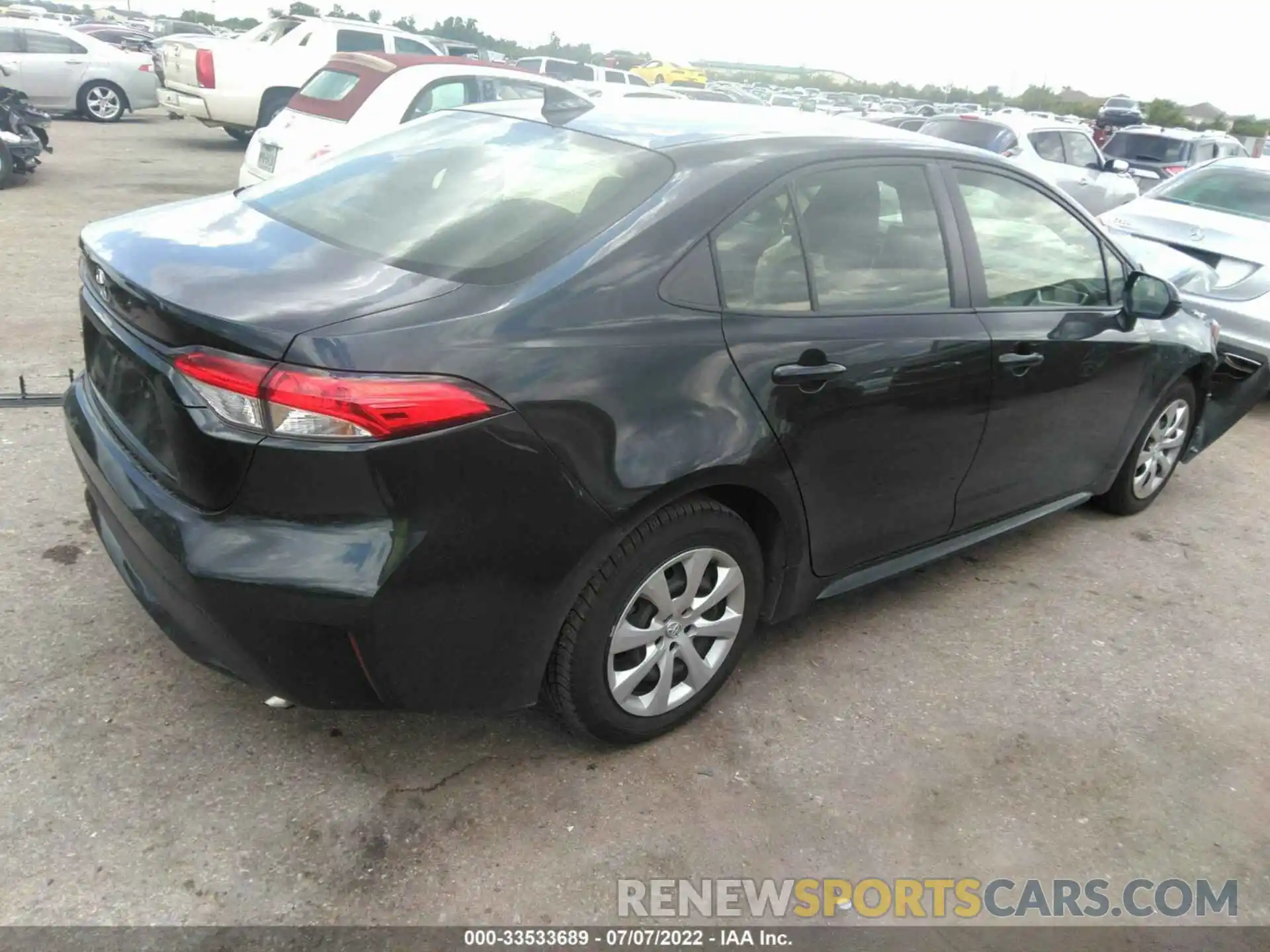 4 Photograph of a damaged car JTDEPRAE9LJ040009 TOYOTA COROLLA 2020