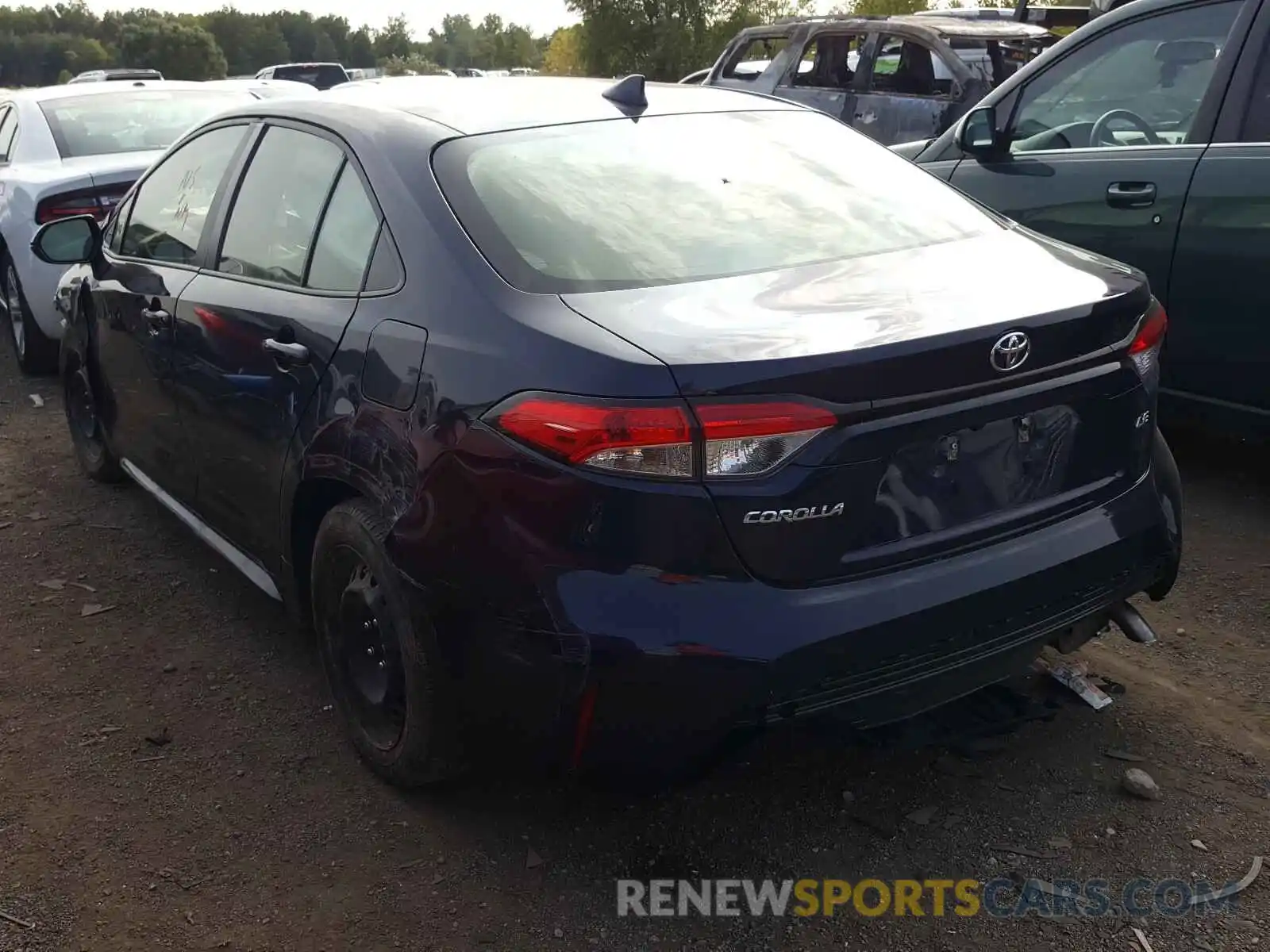 3 Photograph of a damaged car JTDEPRAE9LJ040060 TOYOTA COROLLA 2020