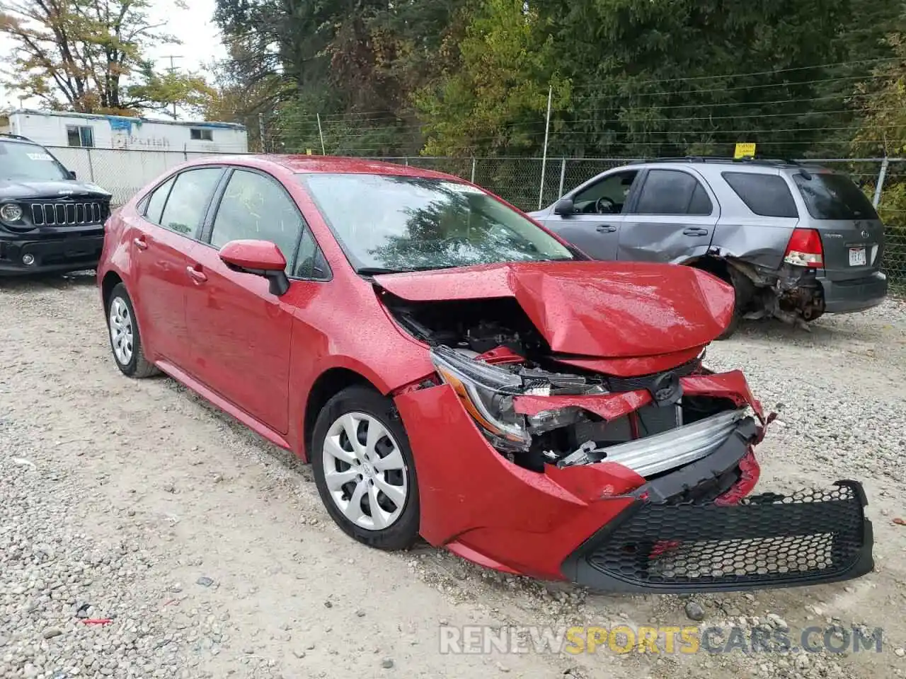 1 Photograph of a damaged car JTDEPRAE9LJ040124 TOYOTA COROLLA 2020