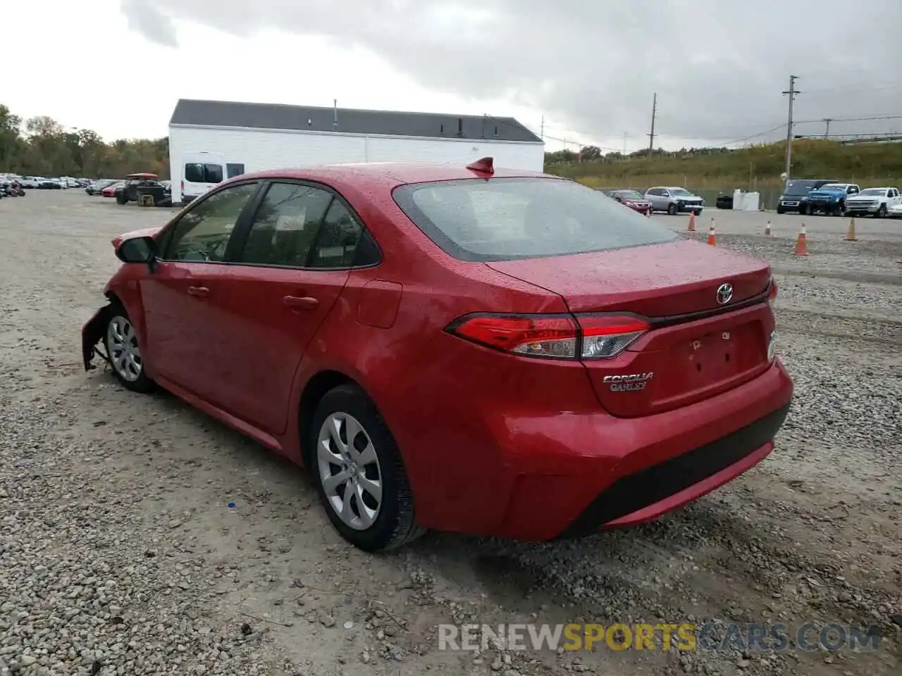 3 Photograph of a damaged car JTDEPRAE9LJ040124 TOYOTA COROLLA 2020