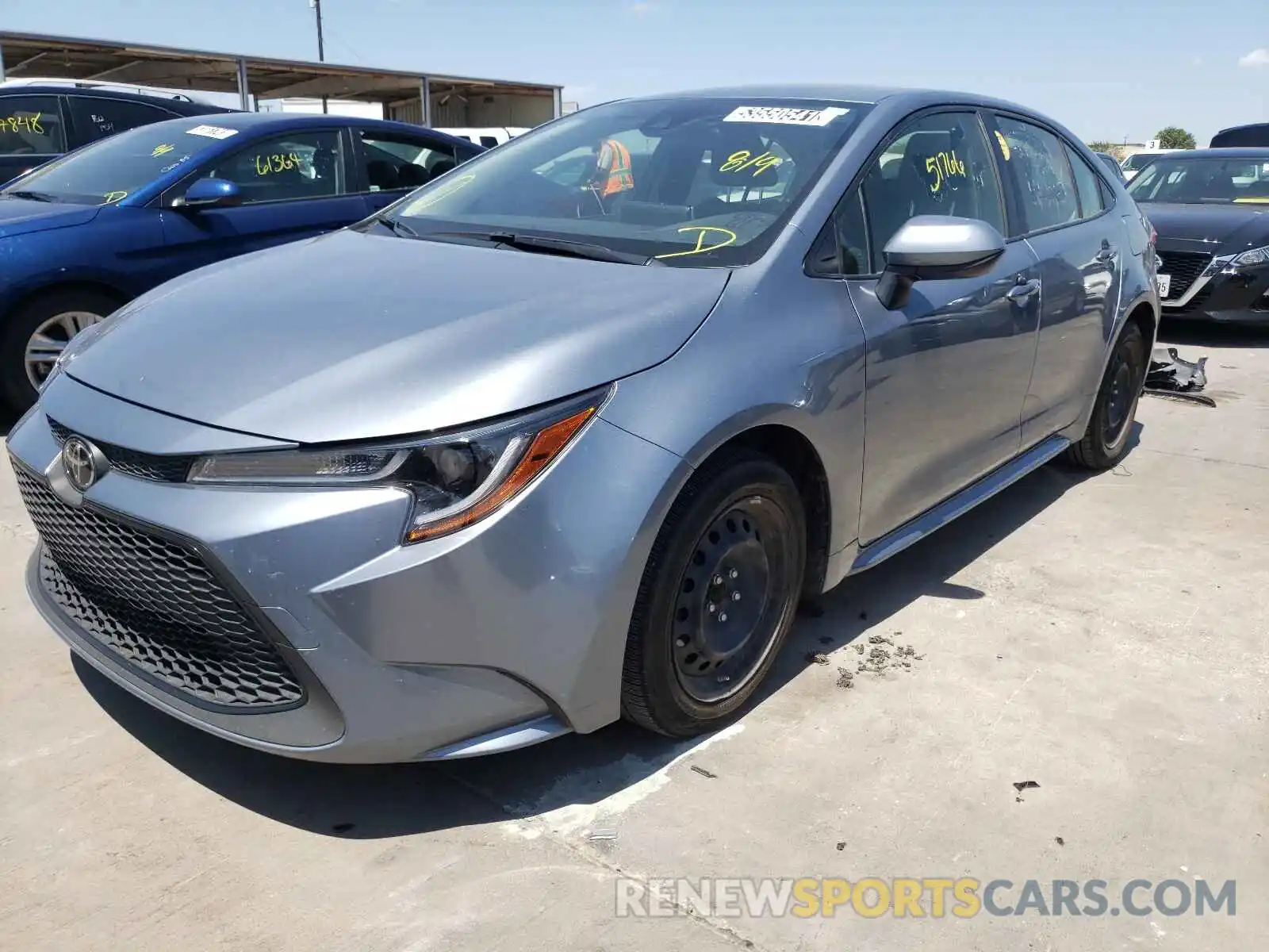 2 Photograph of a damaged car JTDEPRAE9LJ040138 TOYOTA COROLLA 2020