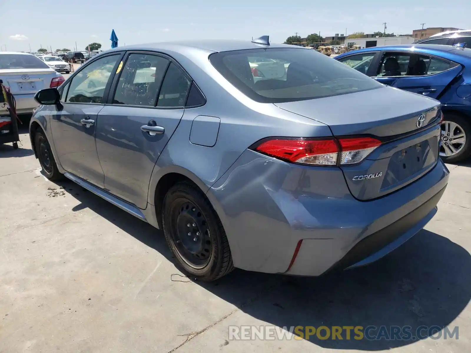 3 Photograph of a damaged car JTDEPRAE9LJ040138 TOYOTA COROLLA 2020