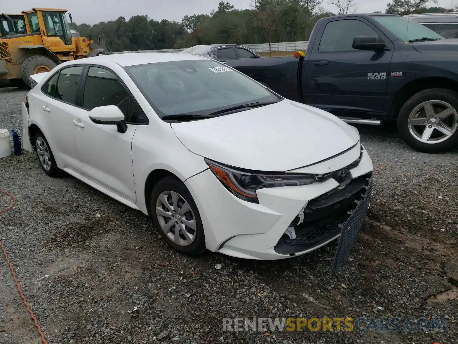 1 Photograph of a damaged car JTDEPRAE9LJ040365 TOYOTA COROLLA 2020