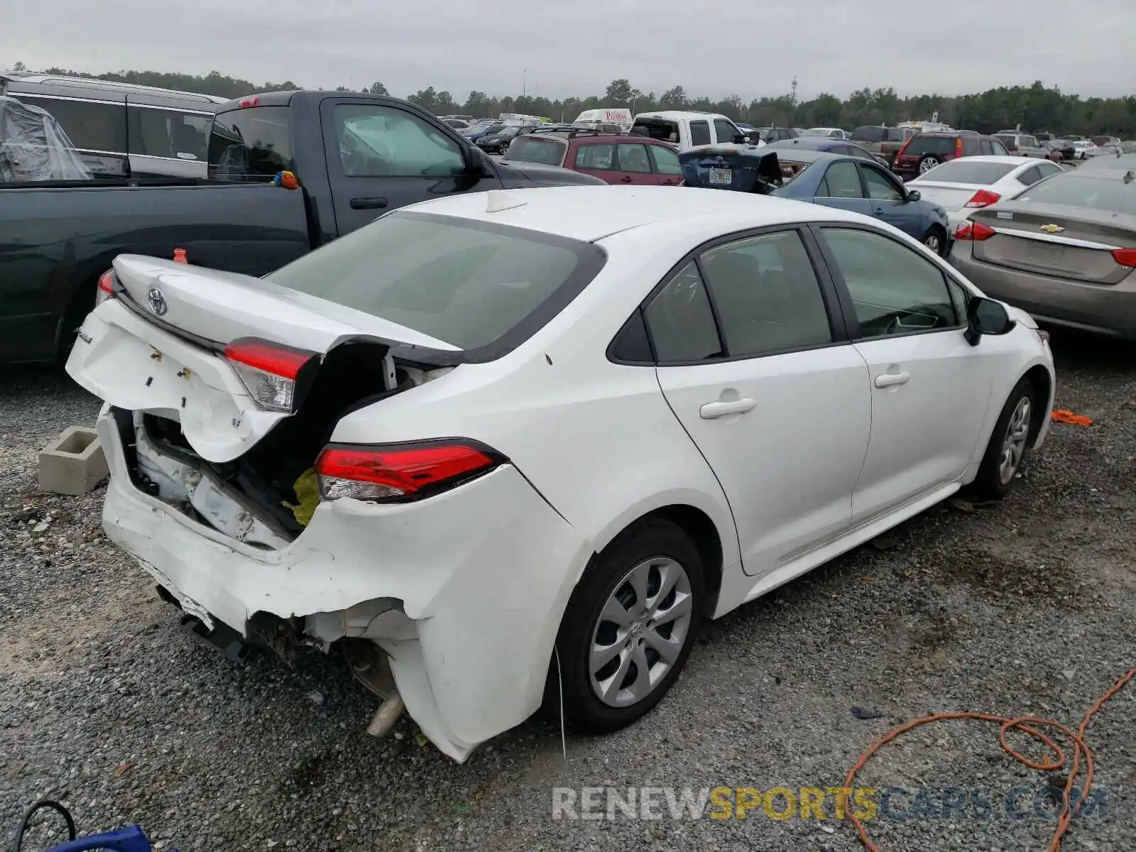 4 Photograph of a damaged car JTDEPRAE9LJ040365 TOYOTA COROLLA 2020