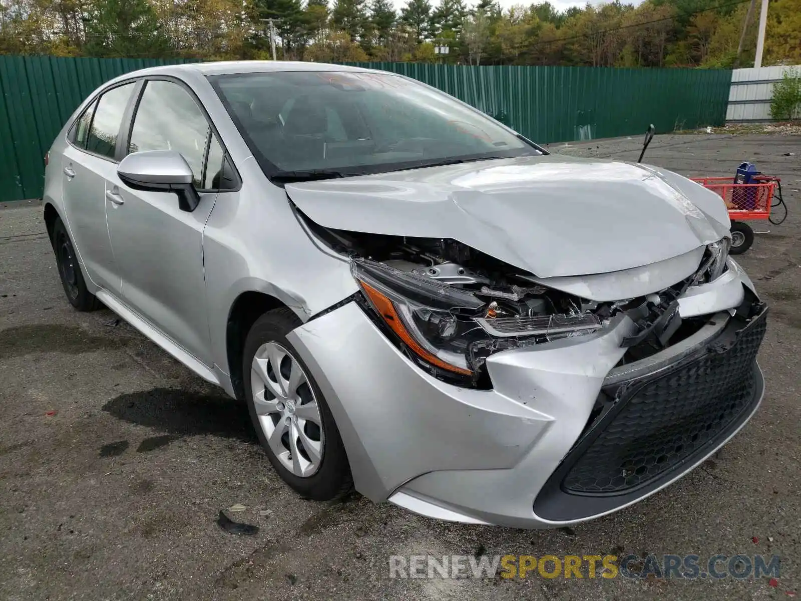 1 Photograph of a damaged car JTDEPRAE9LJ040401 TOYOTA COROLLA 2020