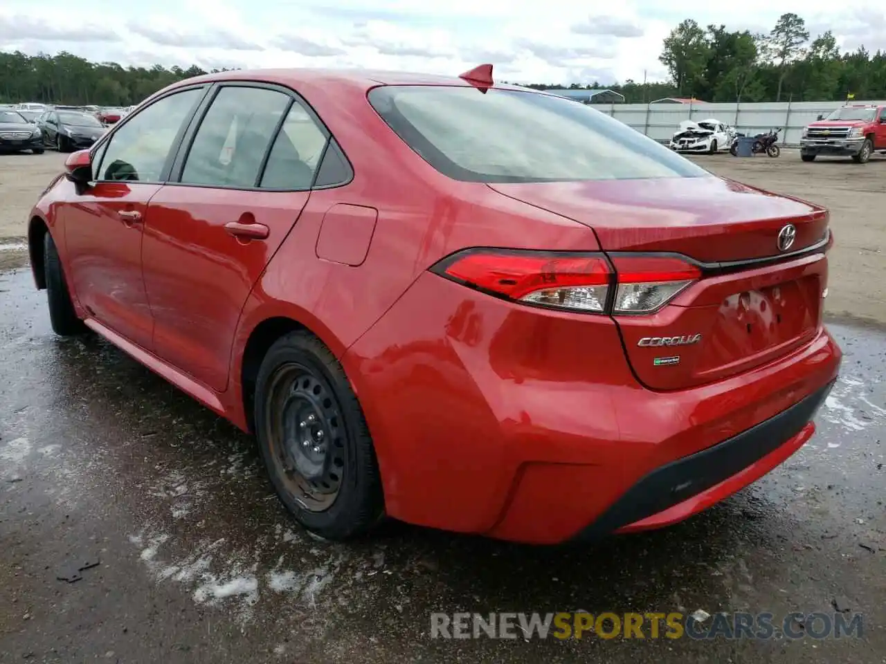 3 Photograph of a damaged car JTDEPRAE9LJ040527 TOYOTA COROLLA 2020