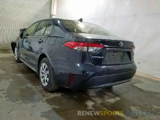 3 Photograph of a damaged car JTDEPRAE9LJ040558 TOYOTA COROLLA 2020