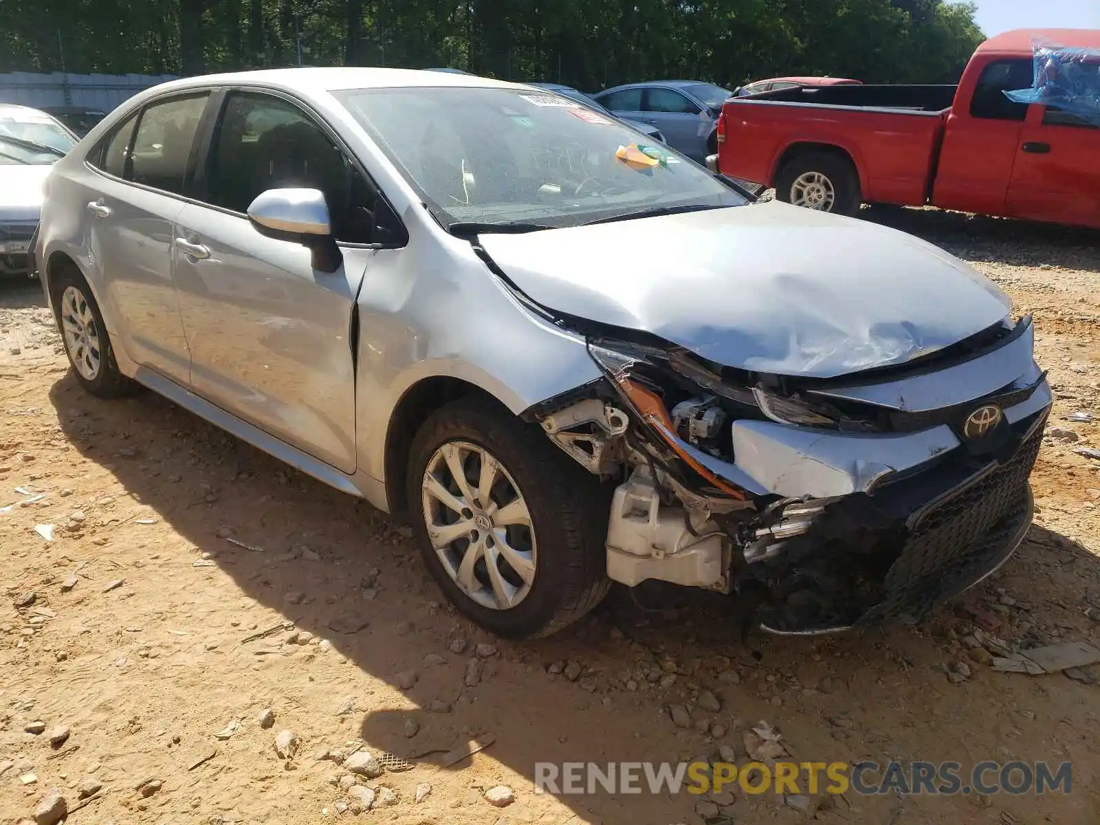 1 Photograph of a damaged car JTDEPRAE9LJ041452 TOYOTA COROLLA 2020