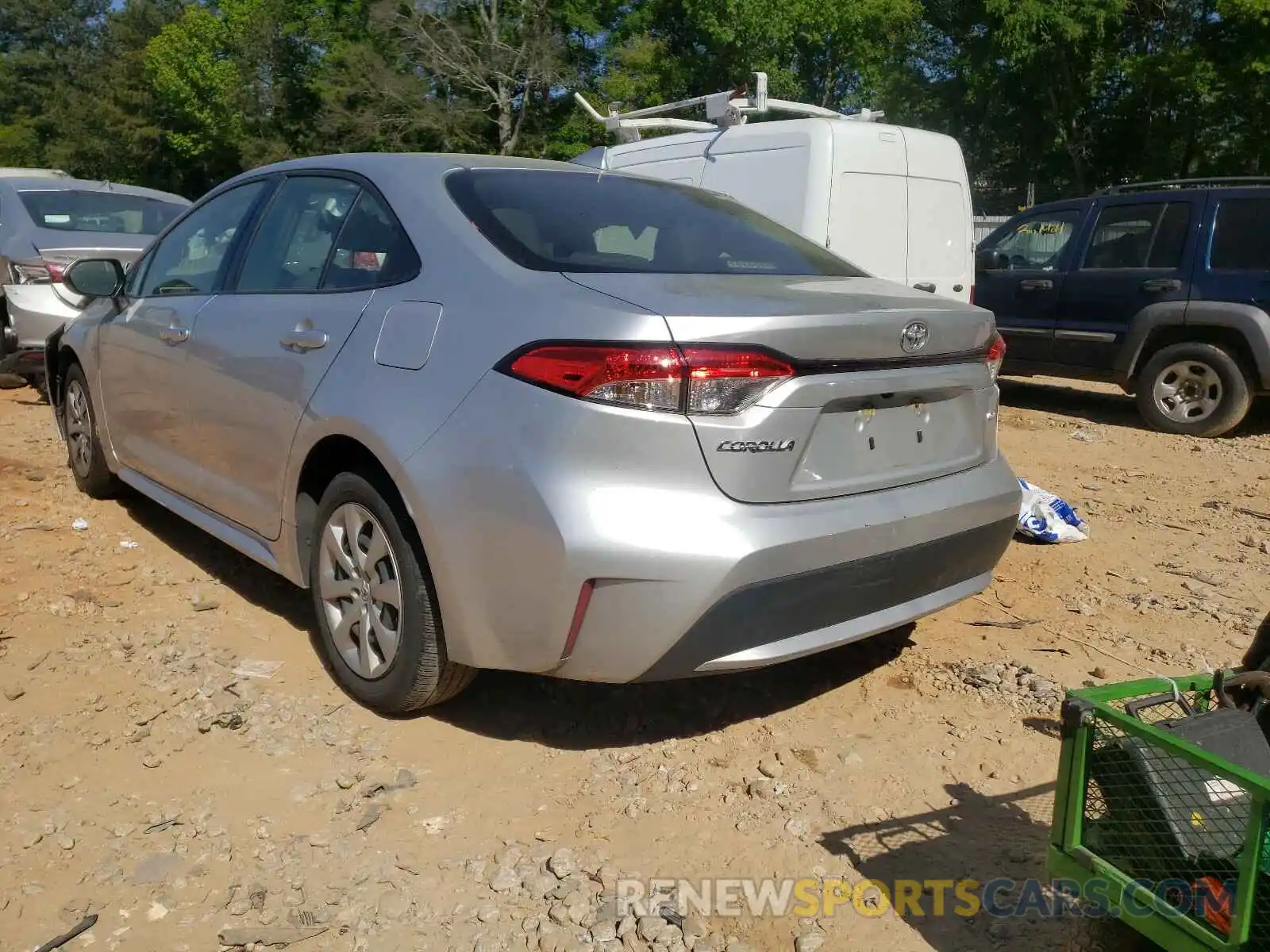 3 Photograph of a damaged car JTDEPRAE9LJ041452 TOYOTA COROLLA 2020