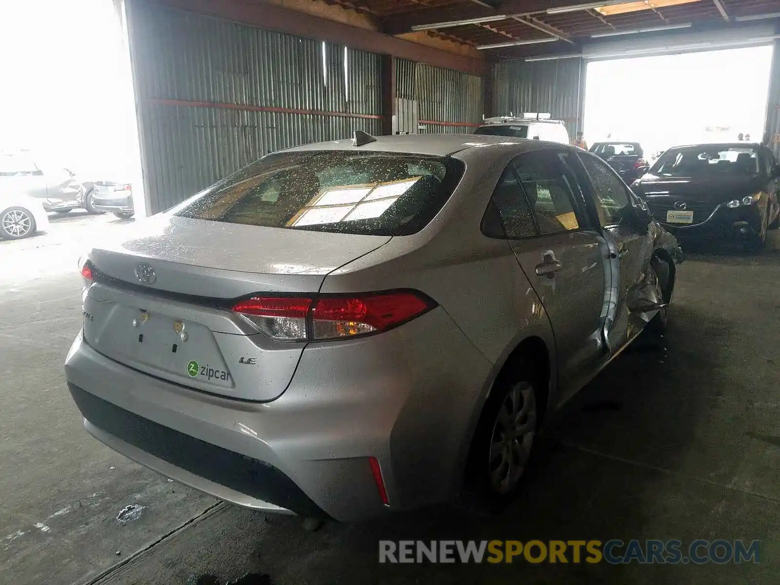 4 Photograph of a damaged car JTDEPRAE9LJ041693 TOYOTA COROLLA 2020