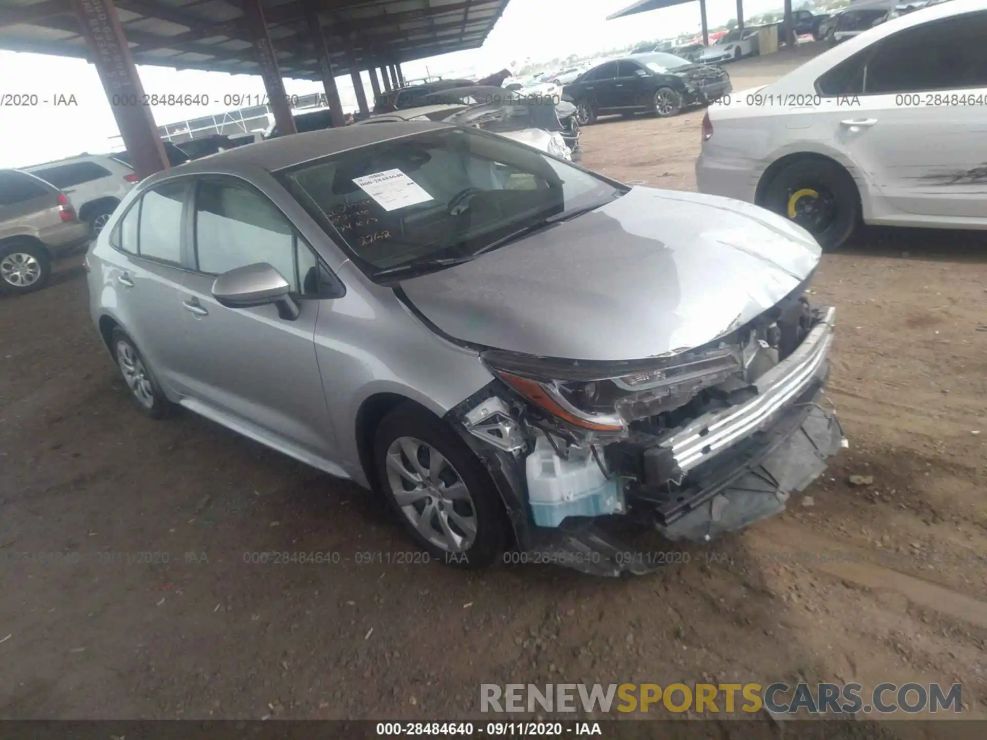 1 Photograph of a damaged car JTDEPRAE9LJ042262 TOYOTA COROLLA 2020