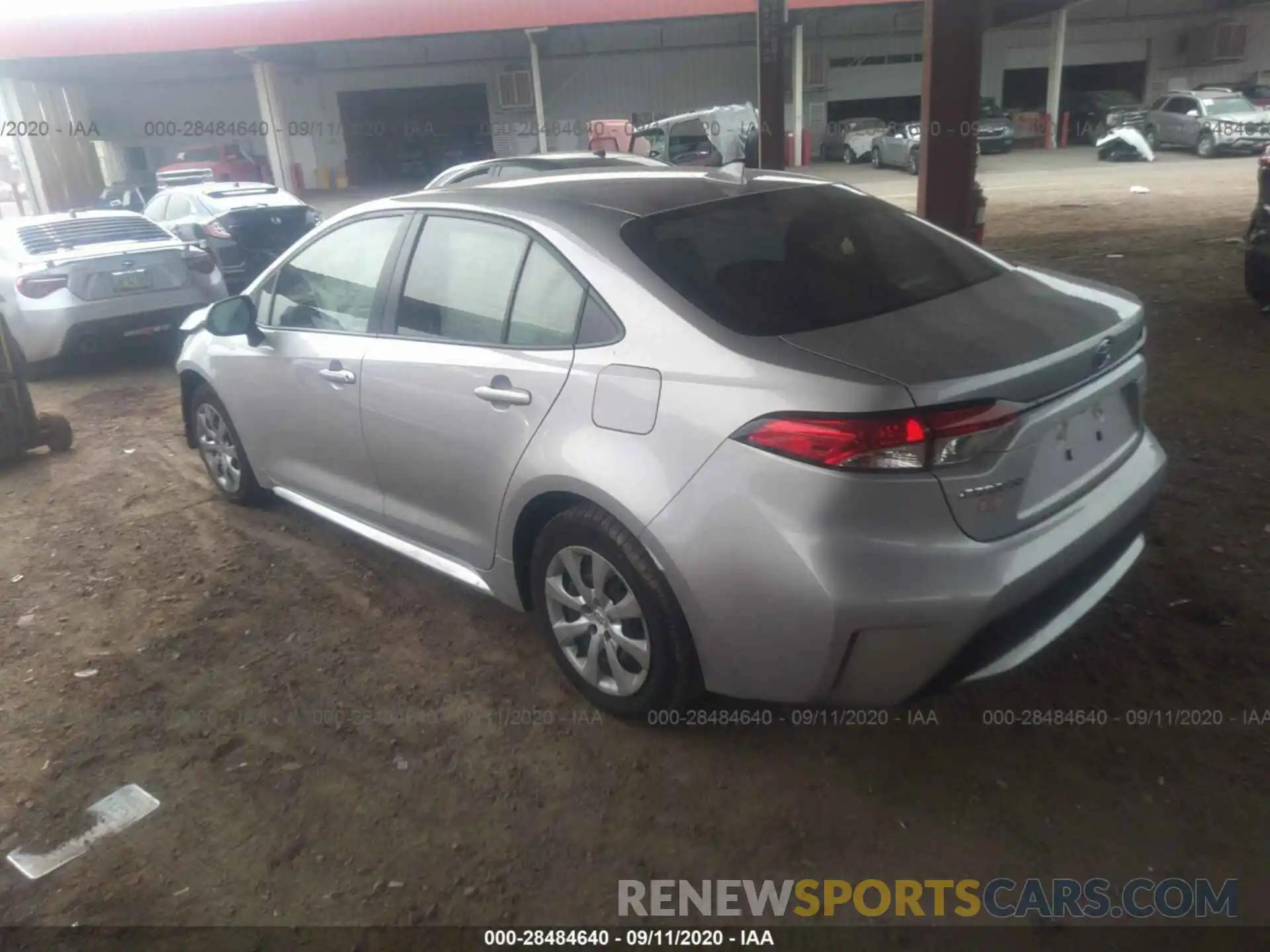 3 Photograph of a damaged car JTDEPRAE9LJ042262 TOYOTA COROLLA 2020