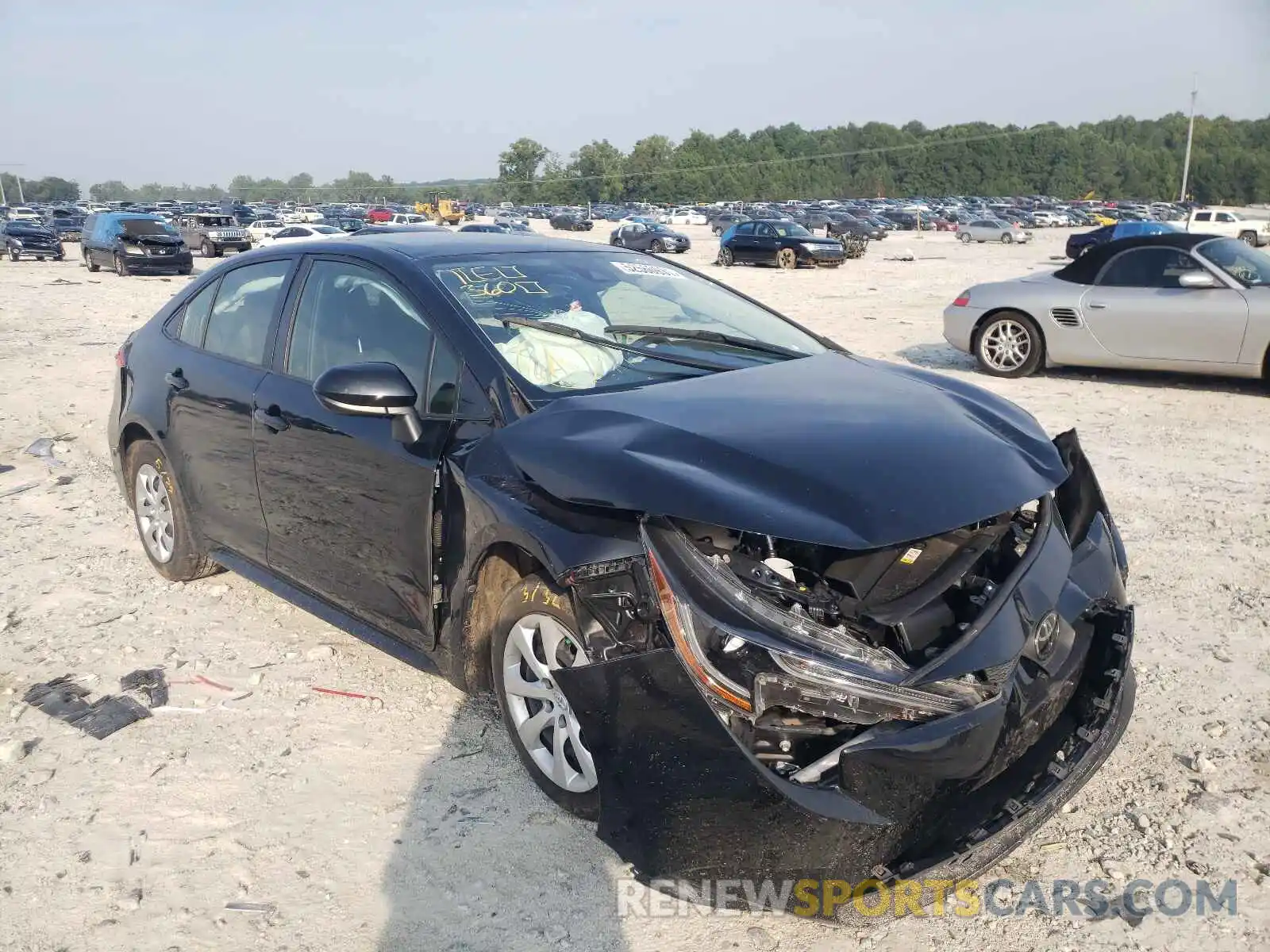 1 Photograph of a damaged car JTDEPRAE9LJ042505 TOYOTA COROLLA 2020