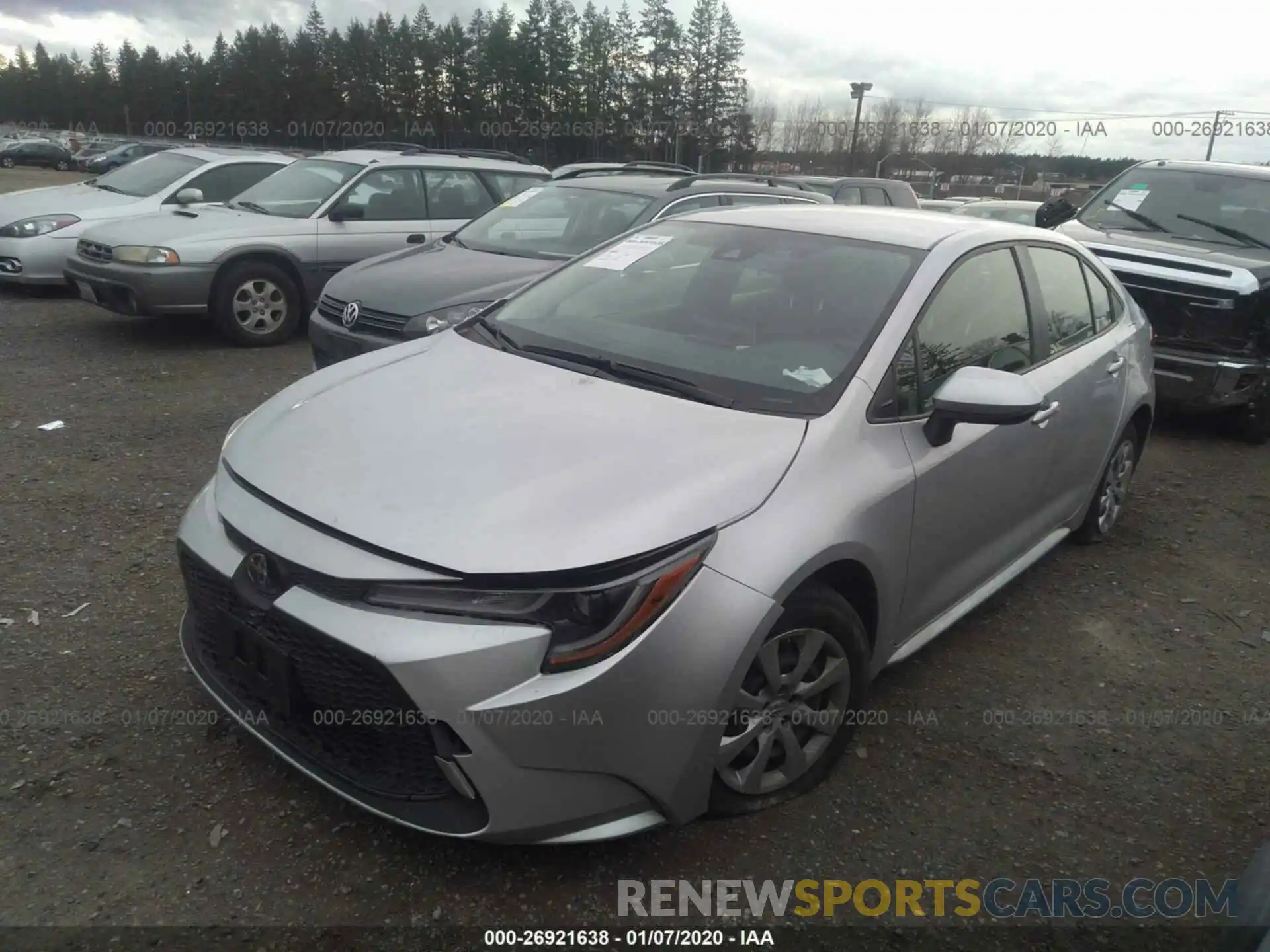 2 Photograph of a damaged car JTDEPRAE9LJ042603 TOYOTA COROLLA 2020