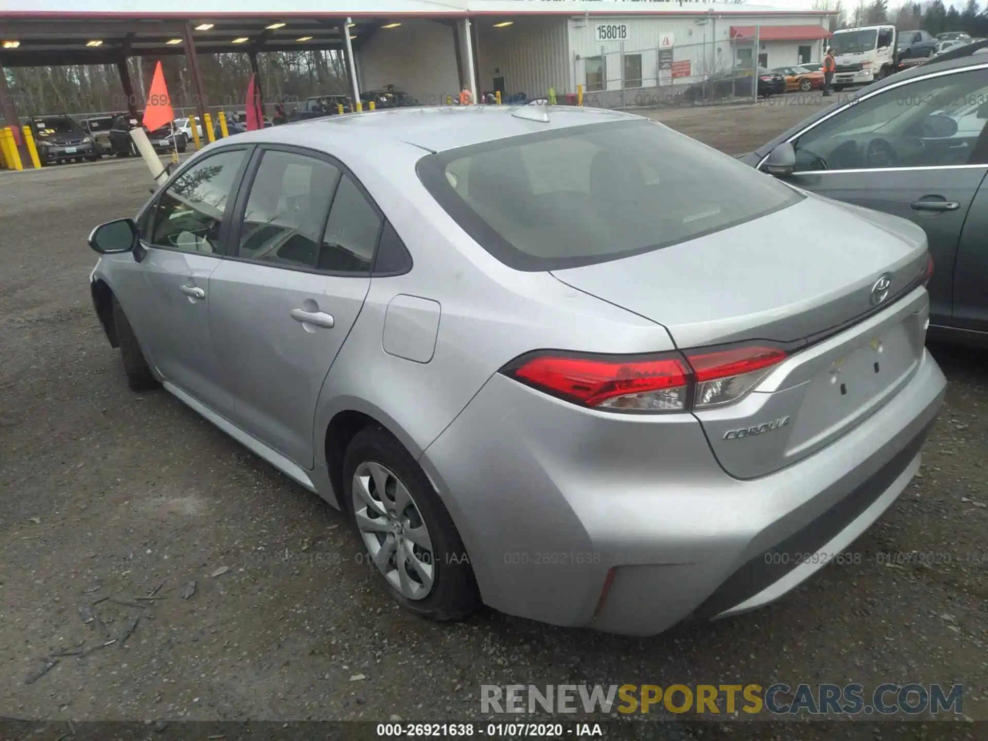 3 Photograph of a damaged car JTDEPRAE9LJ042603 TOYOTA COROLLA 2020