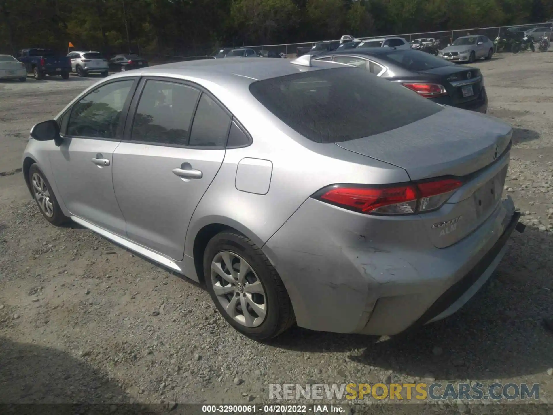 3 Photograph of a damaged car JTDEPRAE9LJ042634 TOYOTA COROLLA 2020