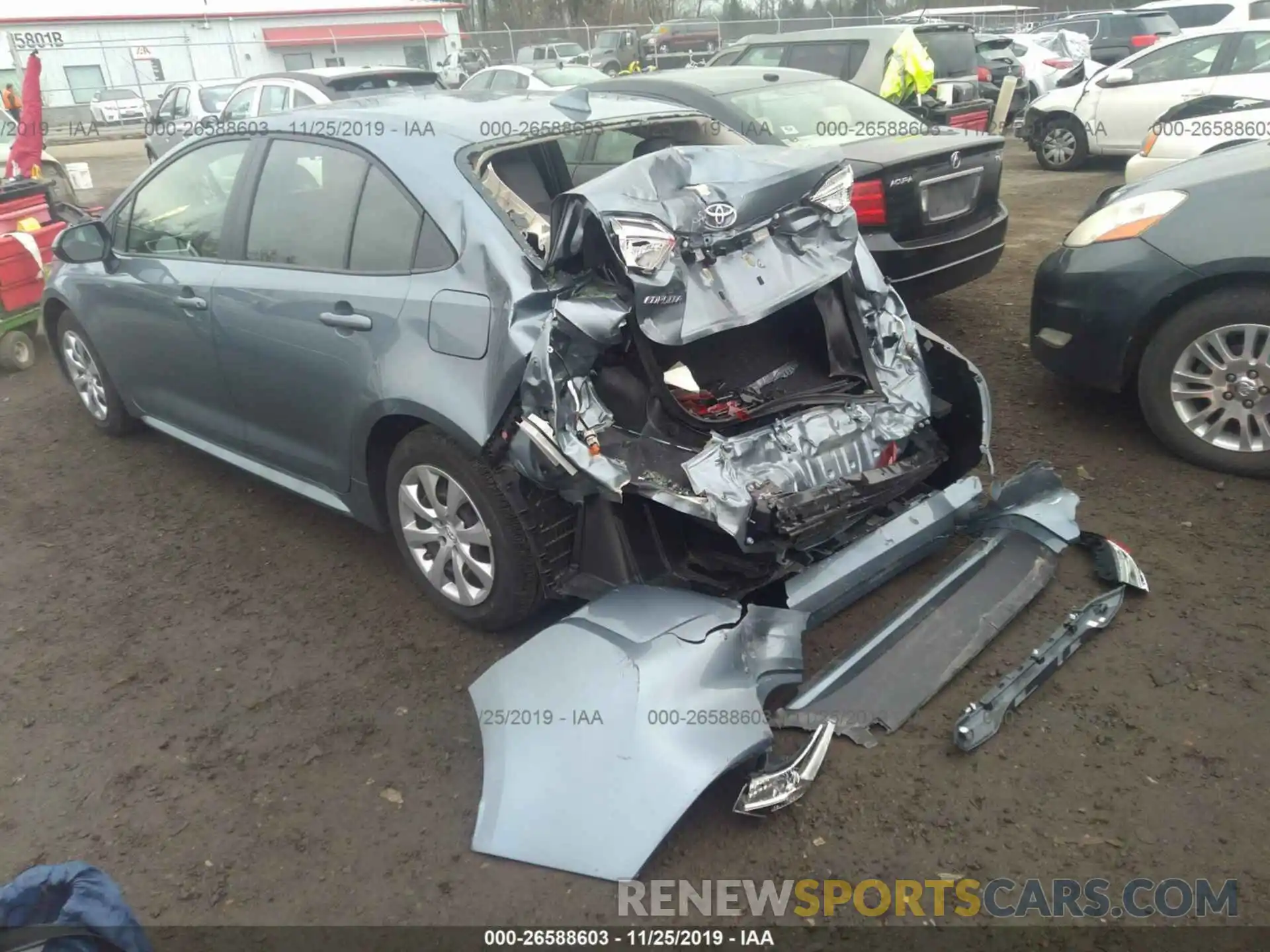 3 Photograph of a damaged car JTDEPRAE9LJ042987 TOYOTA COROLLA 2020