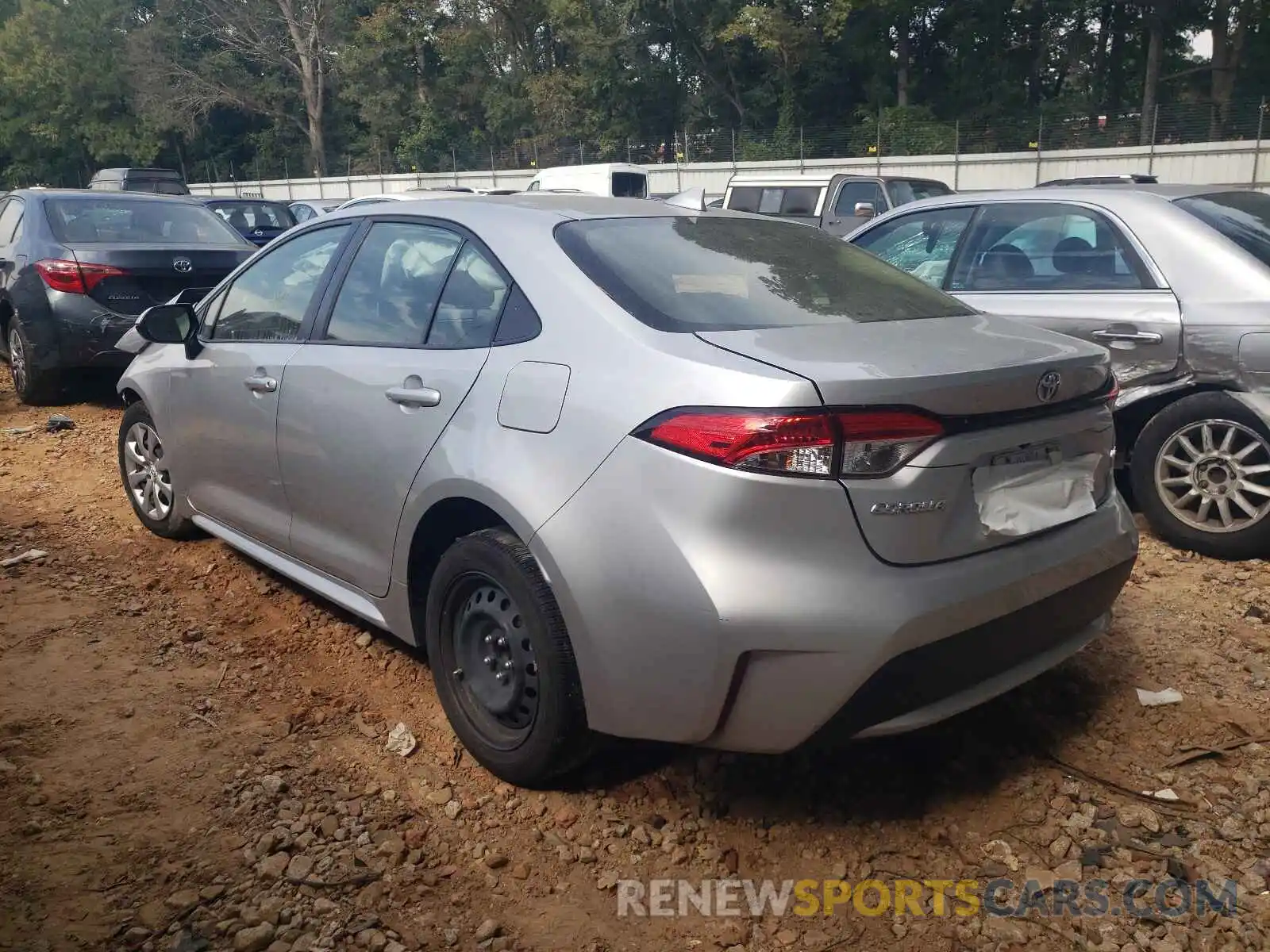 3 Photograph of a damaged car JTDEPRAE9LJ043007 TOYOTA COROLLA 2020