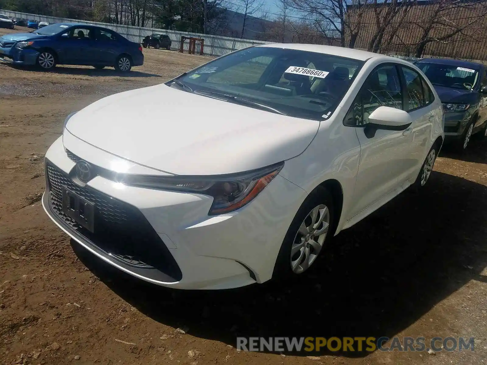 2 Photograph of a damaged car JTDEPRAE9LJ043170 TOYOTA COROLLA 2020