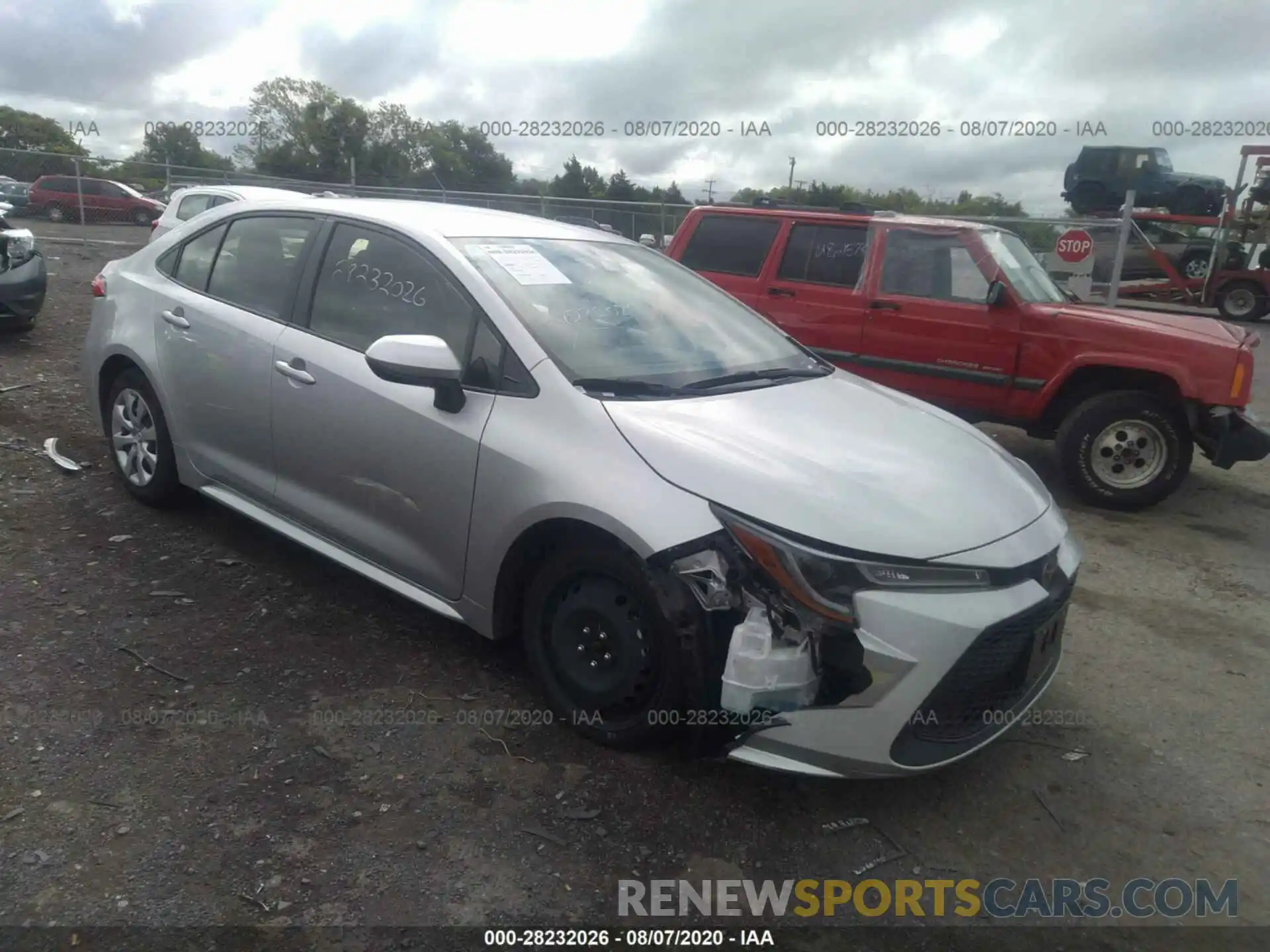 1 Photograph of a damaged car JTDEPRAE9LJ043265 TOYOTA COROLLA 2020