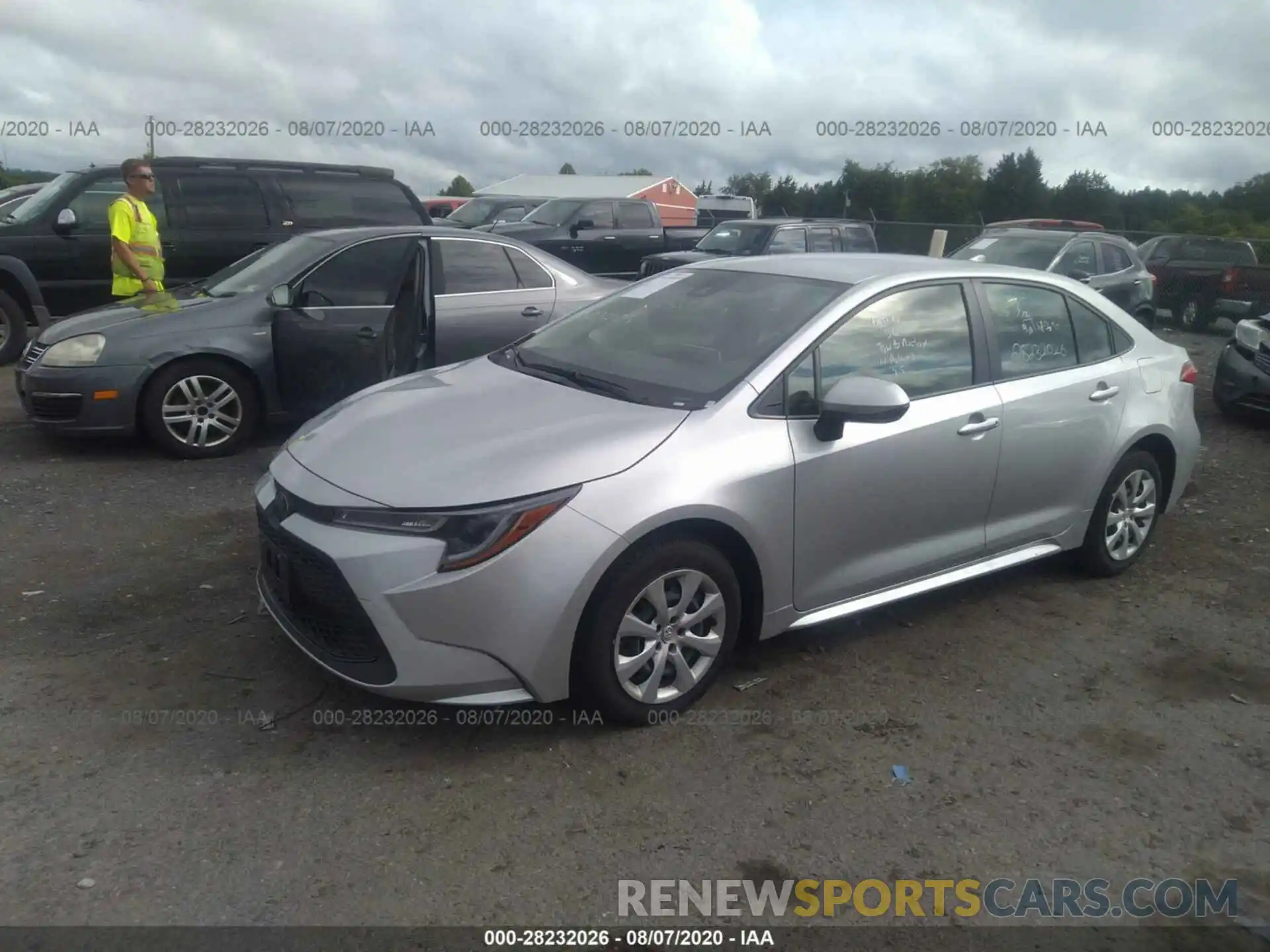 2 Photograph of a damaged car JTDEPRAE9LJ043265 TOYOTA COROLLA 2020