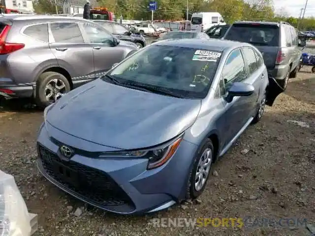 2 Photograph of a damaged car JTDEPRAE9LJ043363 TOYOTA COROLLA 2020