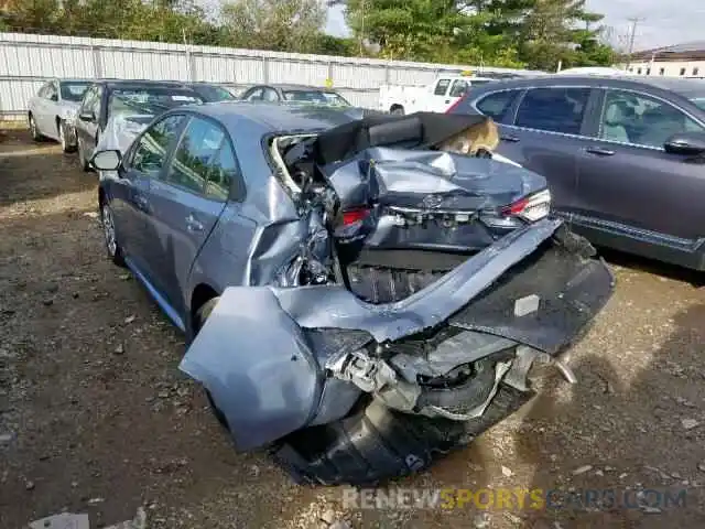 3 Photograph of a damaged car JTDEPRAE9LJ043363 TOYOTA COROLLA 2020