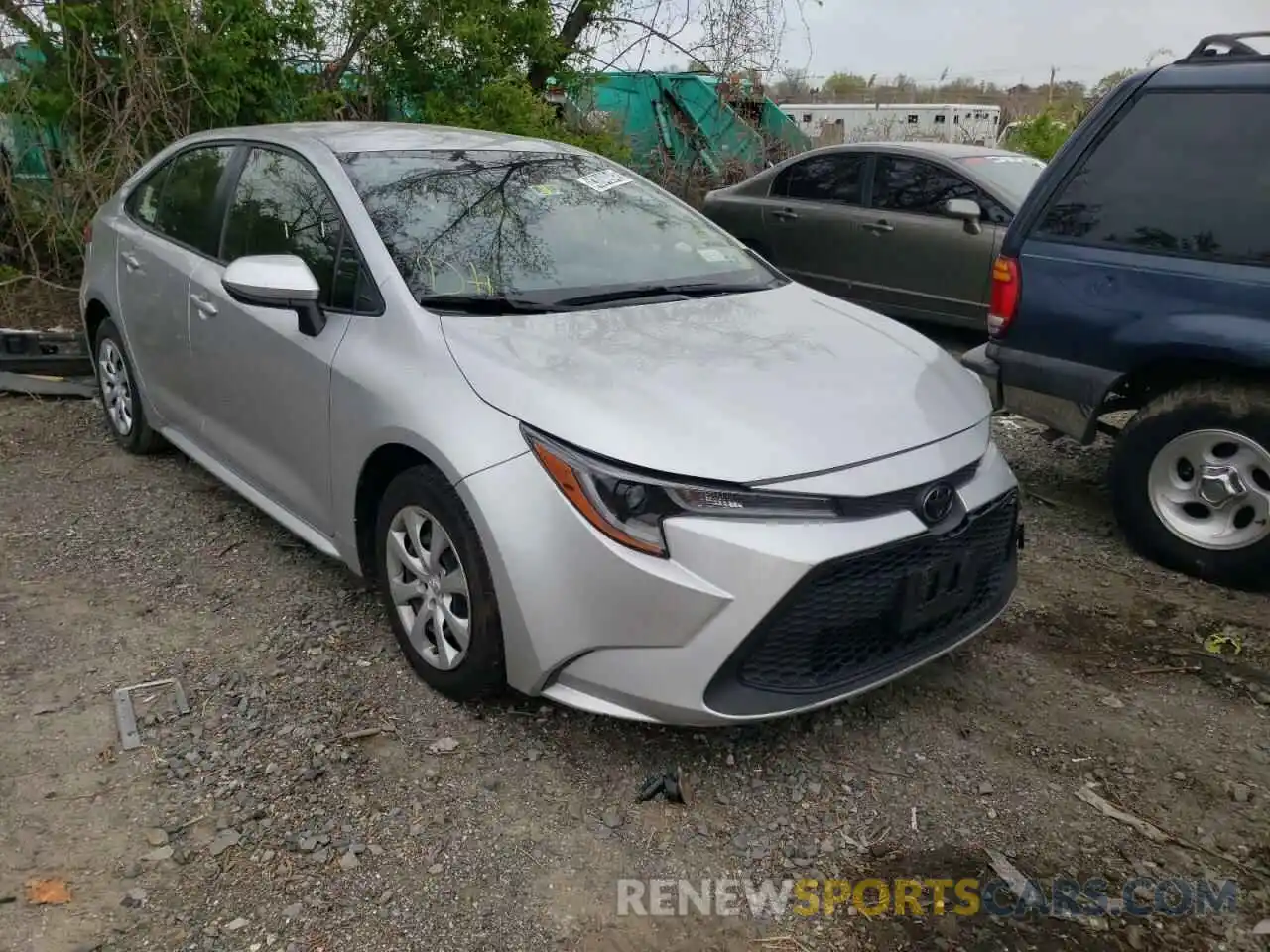 1 Photograph of a damaged car JTDEPRAE9LJ043587 TOYOTA COROLLA 2020