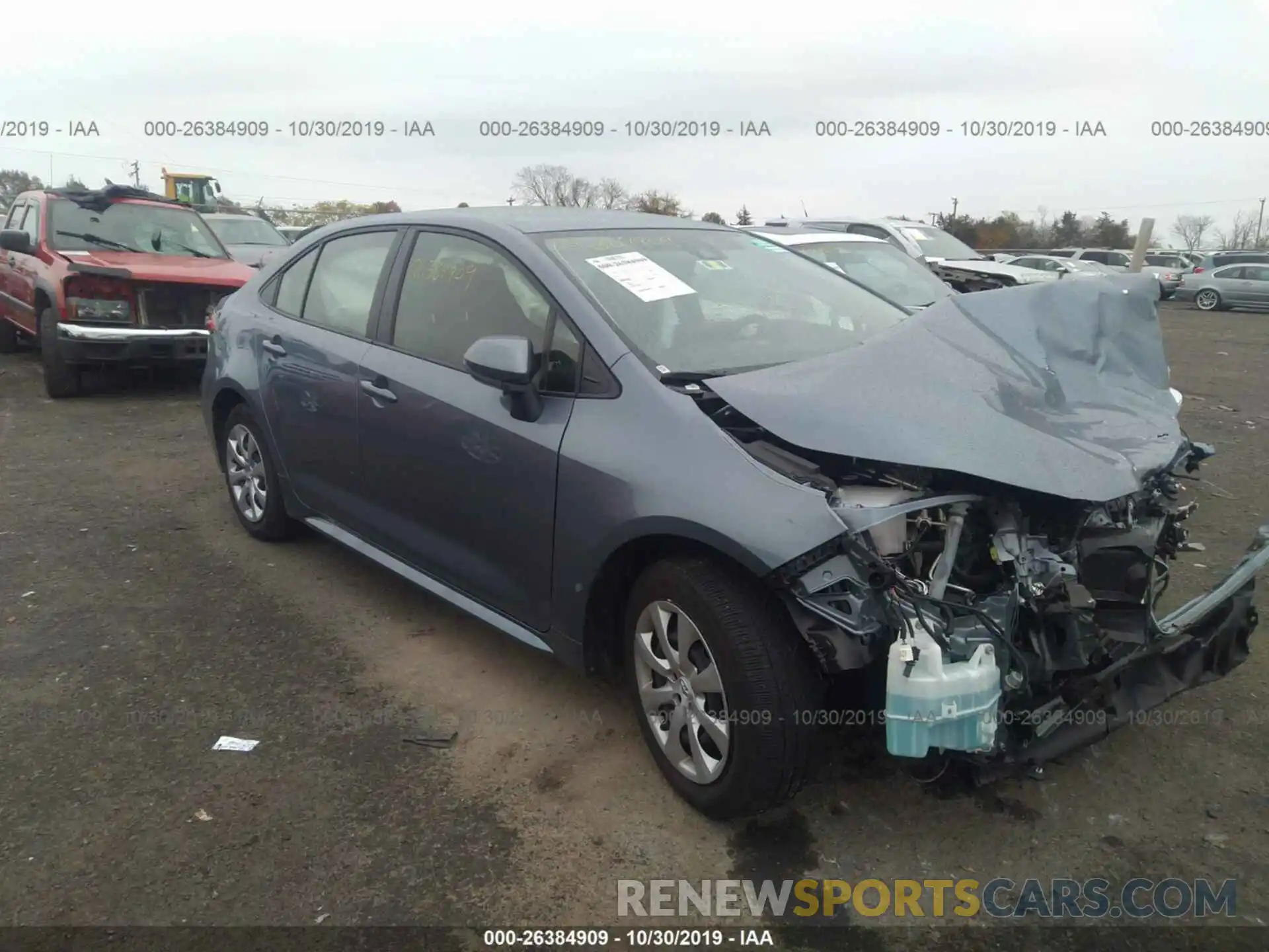 1 Photograph of a damaged car JTDEPRAE9LJ043976 TOYOTA COROLLA 2020