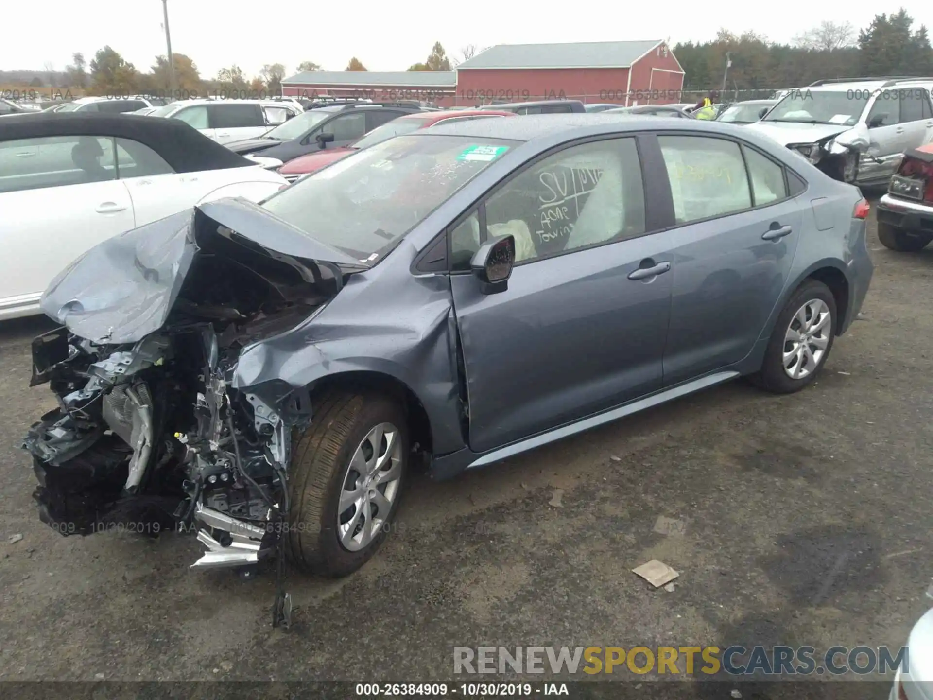 2 Photograph of a damaged car JTDEPRAE9LJ043976 TOYOTA COROLLA 2020