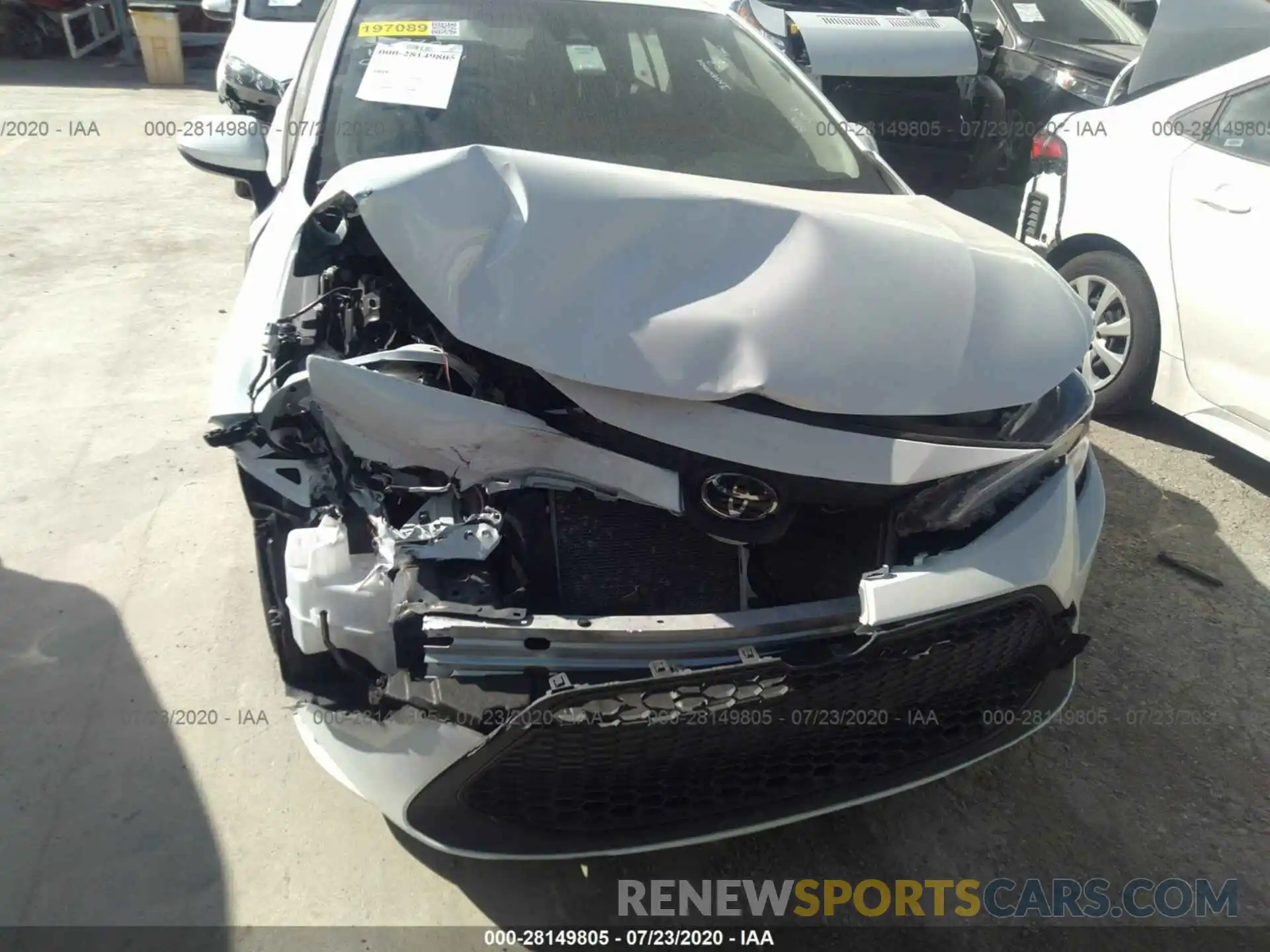 6 Photograph of a damaged car JTDEPRAE9LJ044089 TOYOTA COROLLA 2020