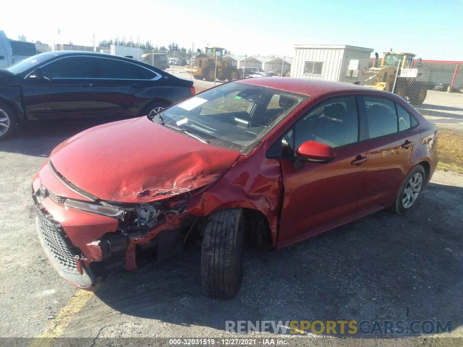 2 Photograph of a damaged car JTDEPRAE9LJ044125 TOYOTA COROLLA 2020