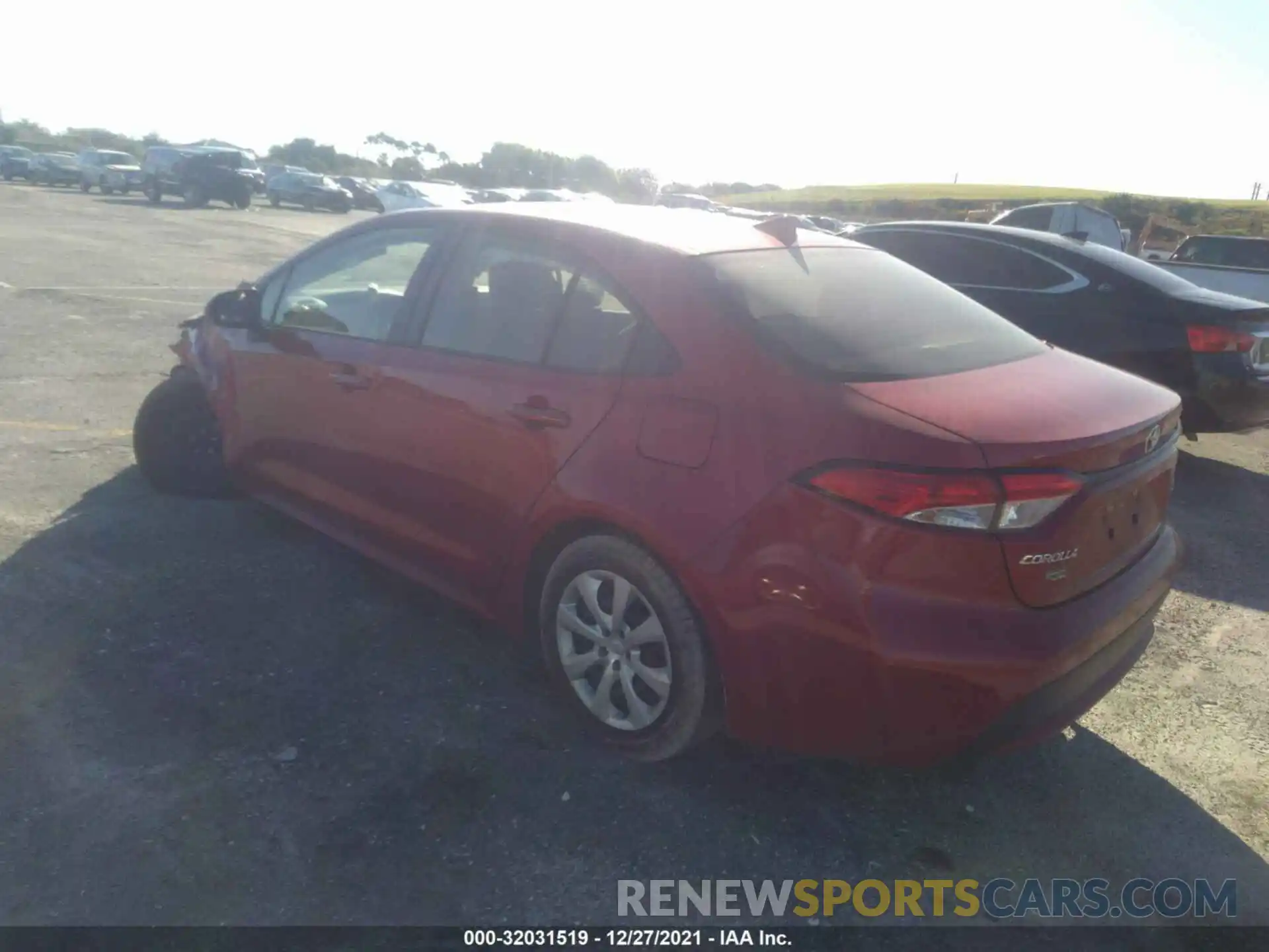 3 Photograph of a damaged car JTDEPRAE9LJ044125 TOYOTA COROLLA 2020