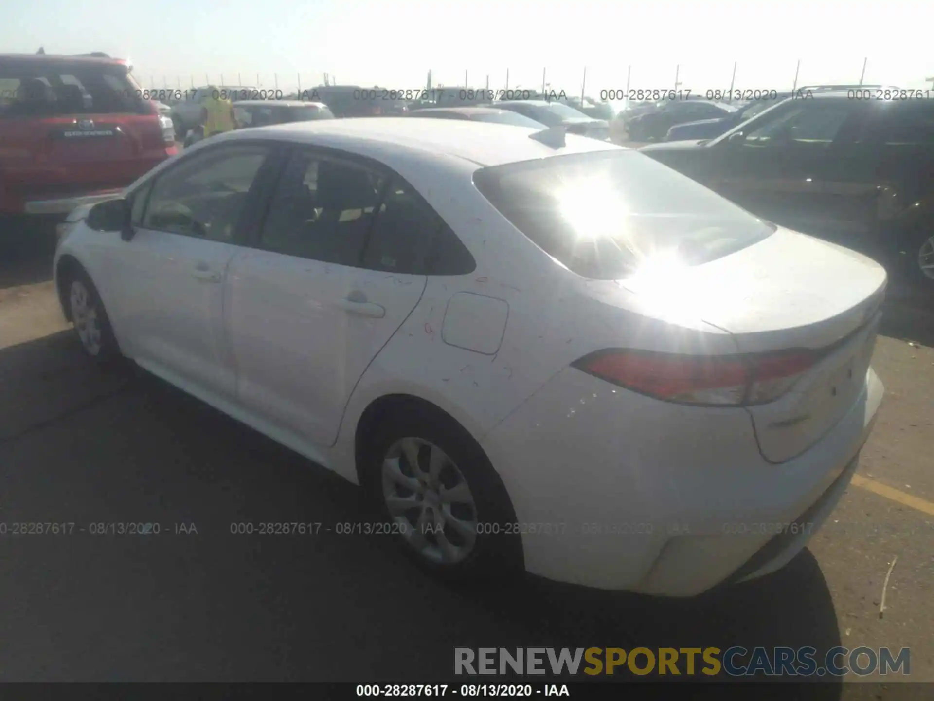 3 Photograph of a damaged car JTDEPRAE9LJ044142 TOYOTA COROLLA 2020