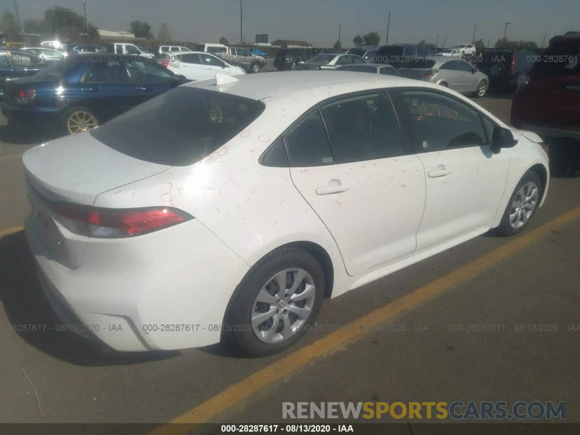 4 Photograph of a damaged car JTDEPRAE9LJ044142 TOYOTA COROLLA 2020