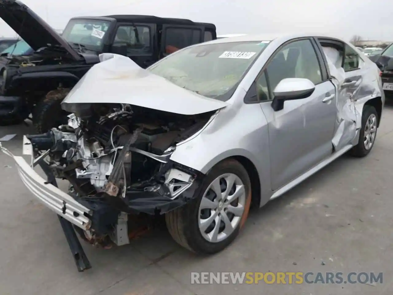 2 Photograph of a damaged car JTDEPRAE9LJ044321 TOYOTA COROLLA 2020