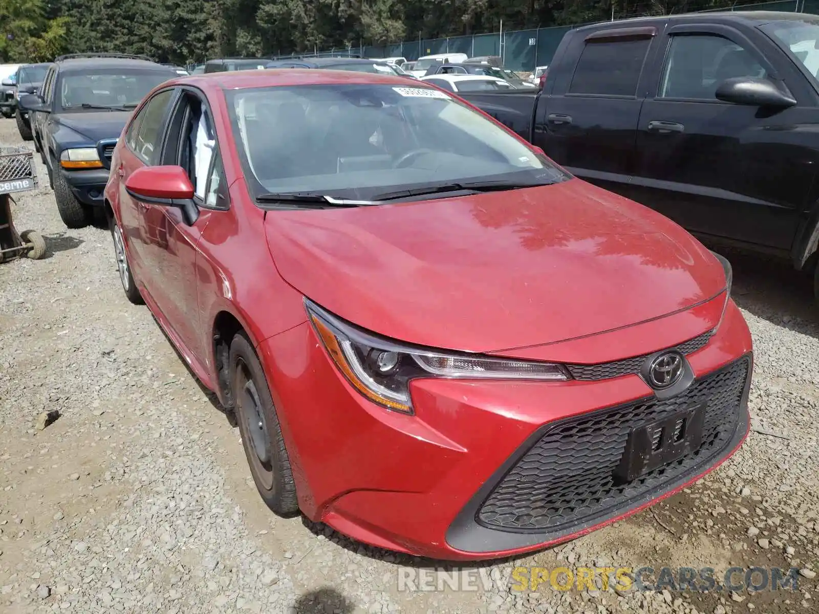 1 Photograph of a damaged car JTDEPRAE9LJ044898 TOYOTA COROLLA 2020