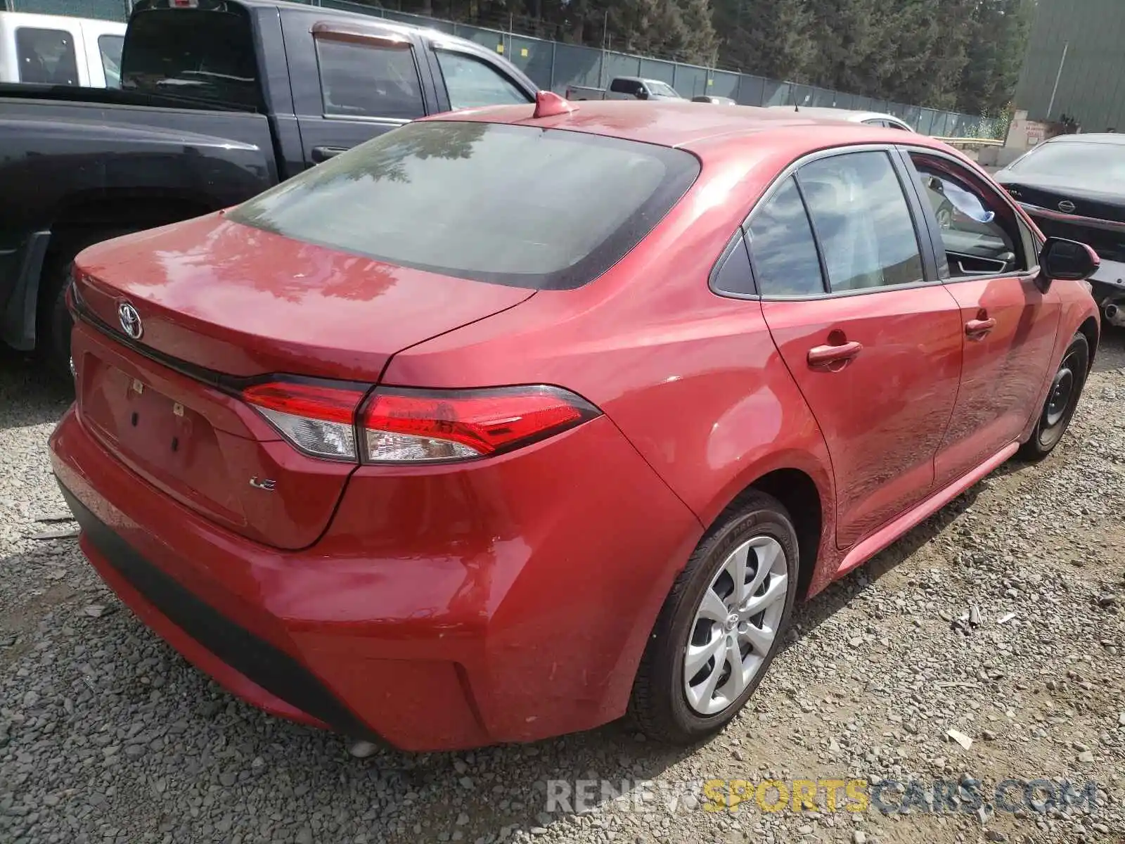 4 Photograph of a damaged car JTDEPRAE9LJ044898 TOYOTA COROLLA 2020