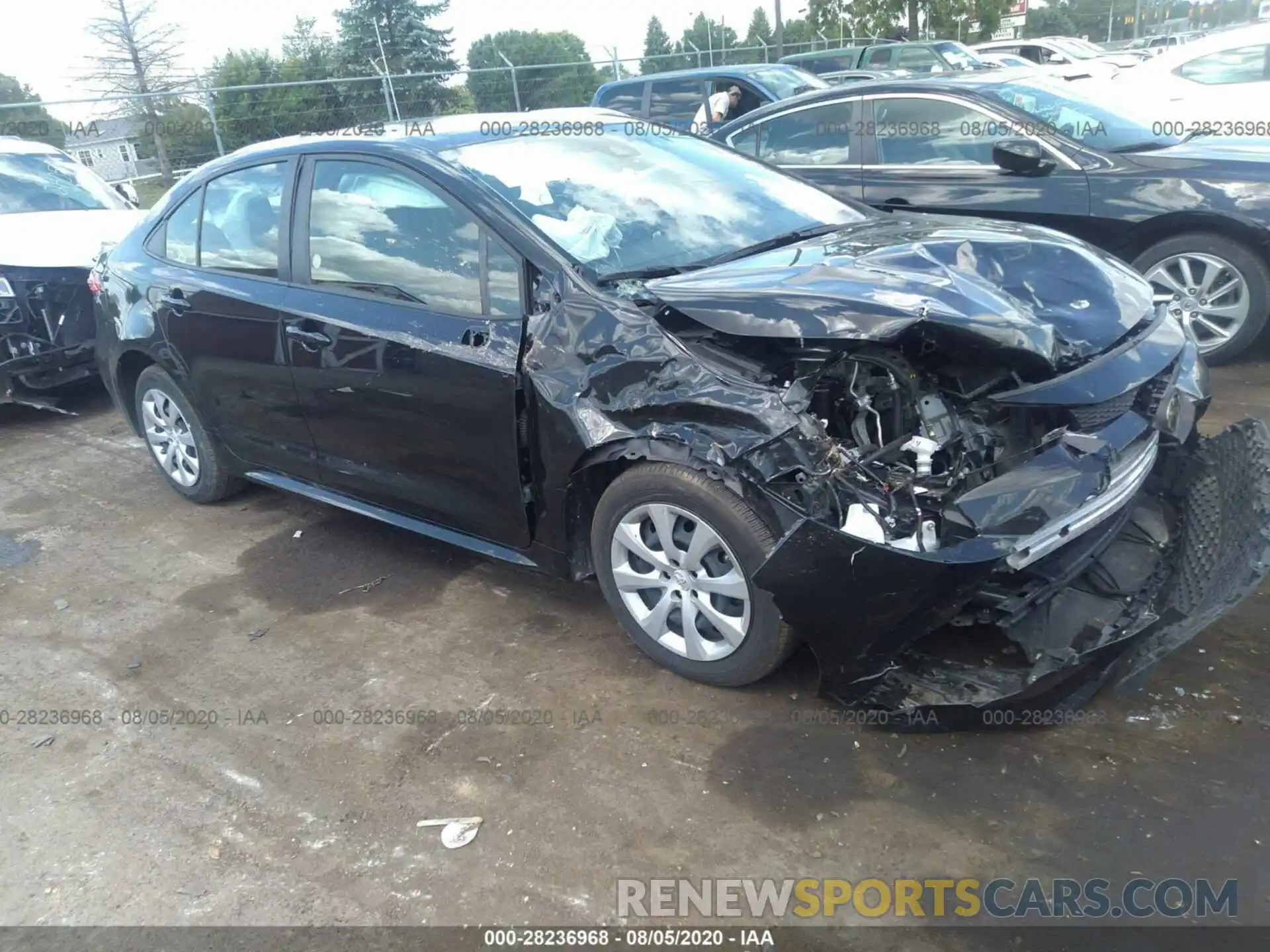 1 Photograph of a damaged car JTDEPRAE9LJ045694 TOYOTA COROLLA 2020