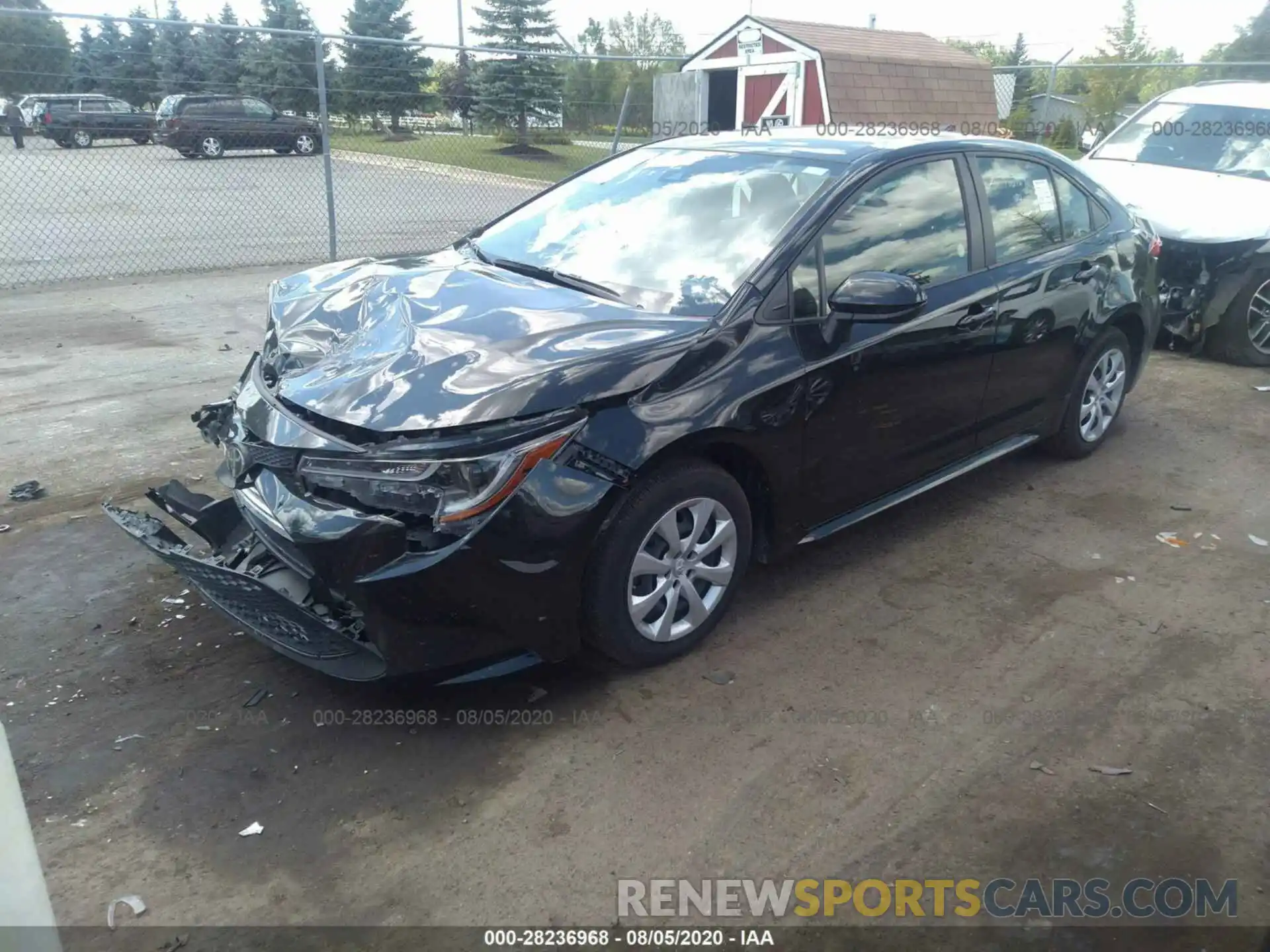 2 Photograph of a damaged car JTDEPRAE9LJ045694 TOYOTA COROLLA 2020