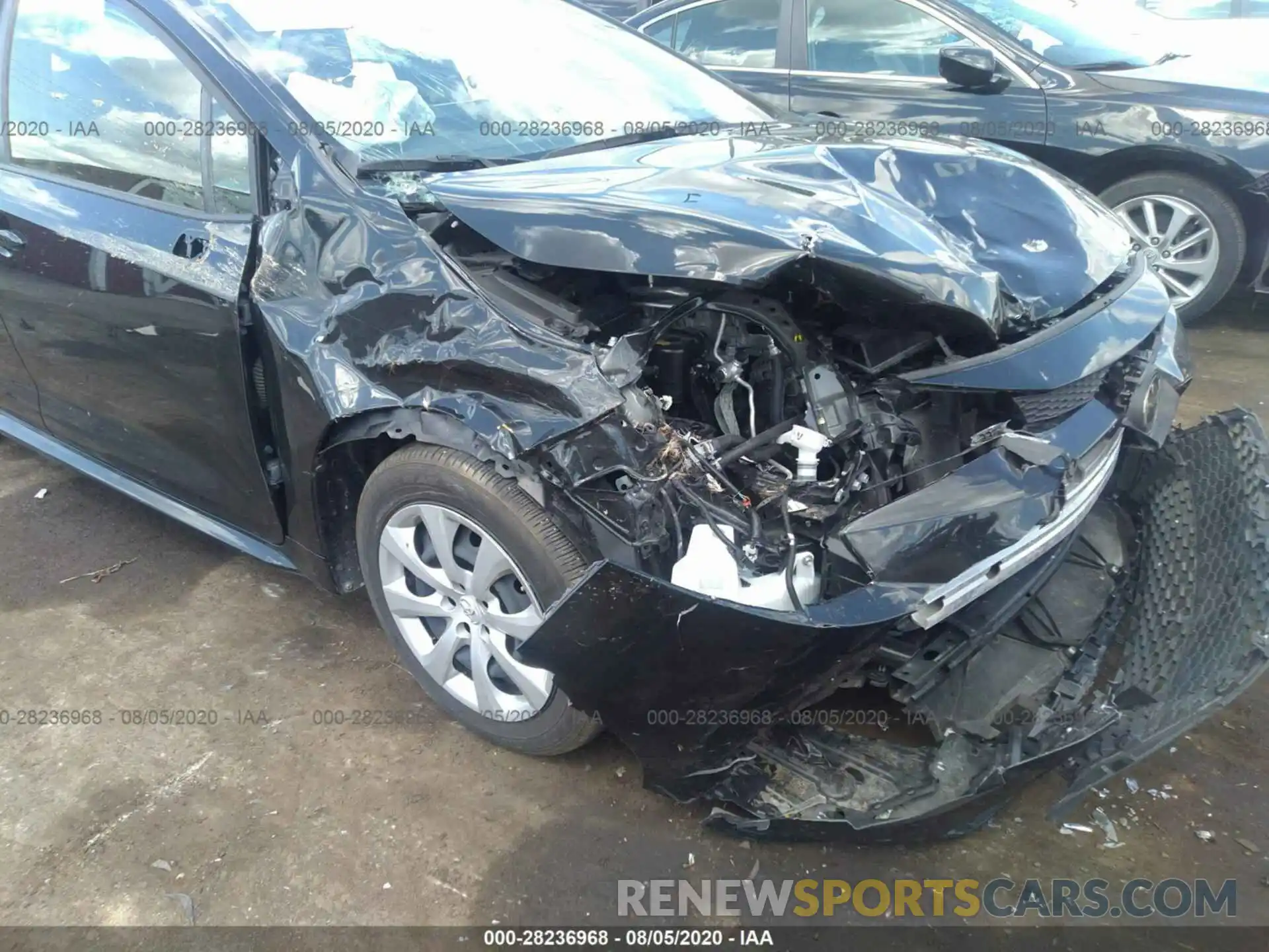 6 Photograph of a damaged car JTDEPRAE9LJ045694 TOYOTA COROLLA 2020