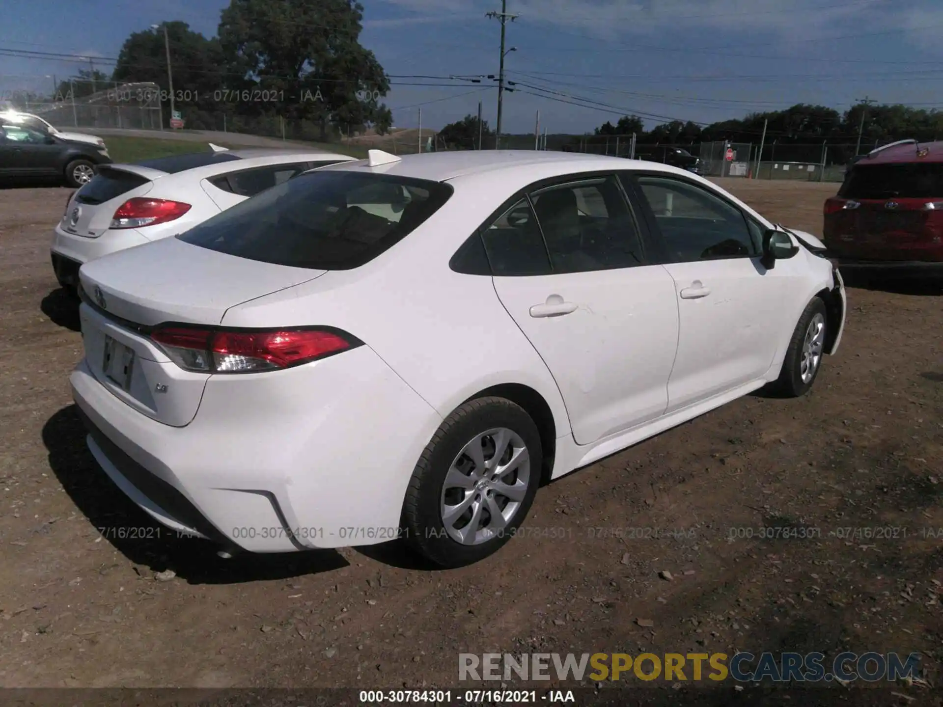 4 Photograph of a damaged car JTDEPRAE9LJ045744 TOYOTA COROLLA 2020