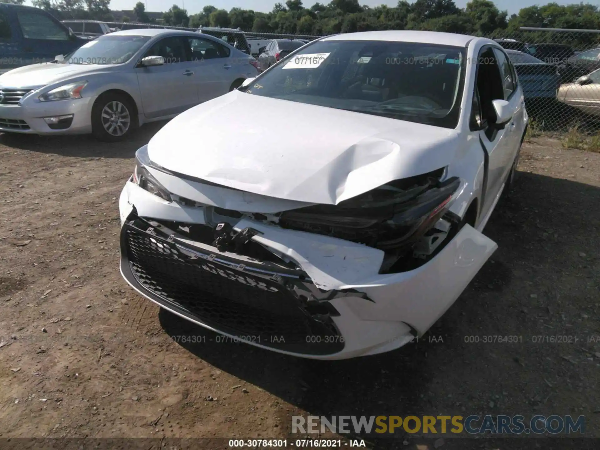 6 Photograph of a damaged car JTDEPRAE9LJ045744 TOYOTA COROLLA 2020