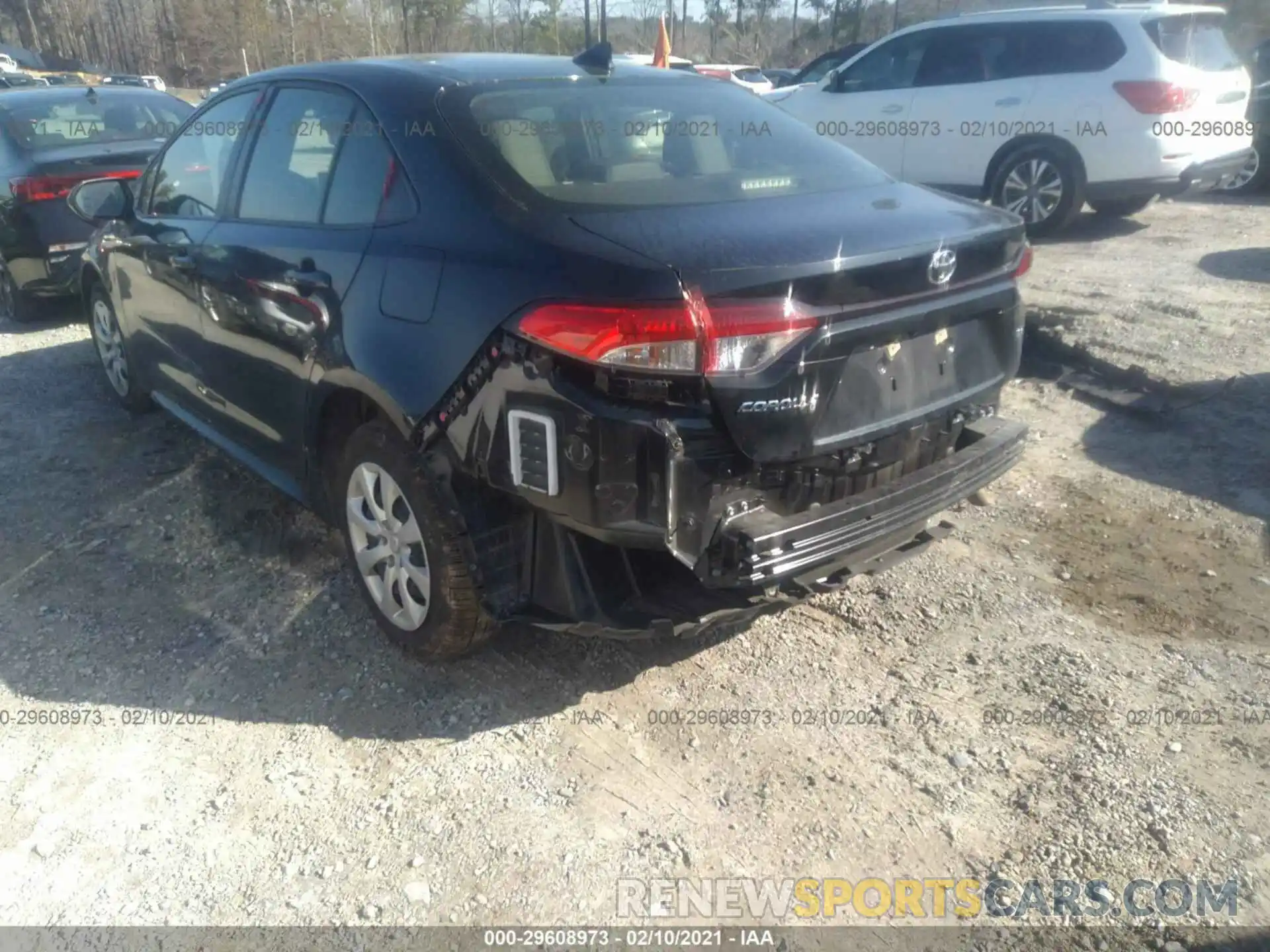 3 Photograph of a damaged car JTDEPRAE9LJ045985 TOYOTA COROLLA 2020